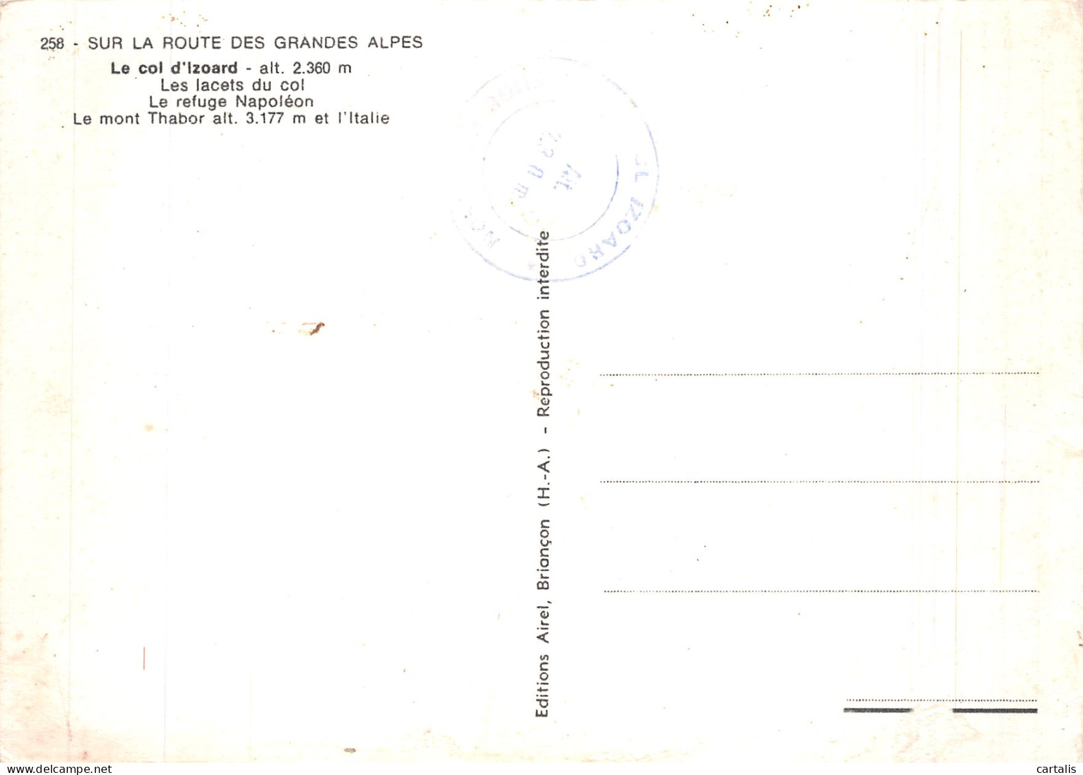 05-LE COL D IZOARD-N° 4419-A/0375 - Other & Unclassified