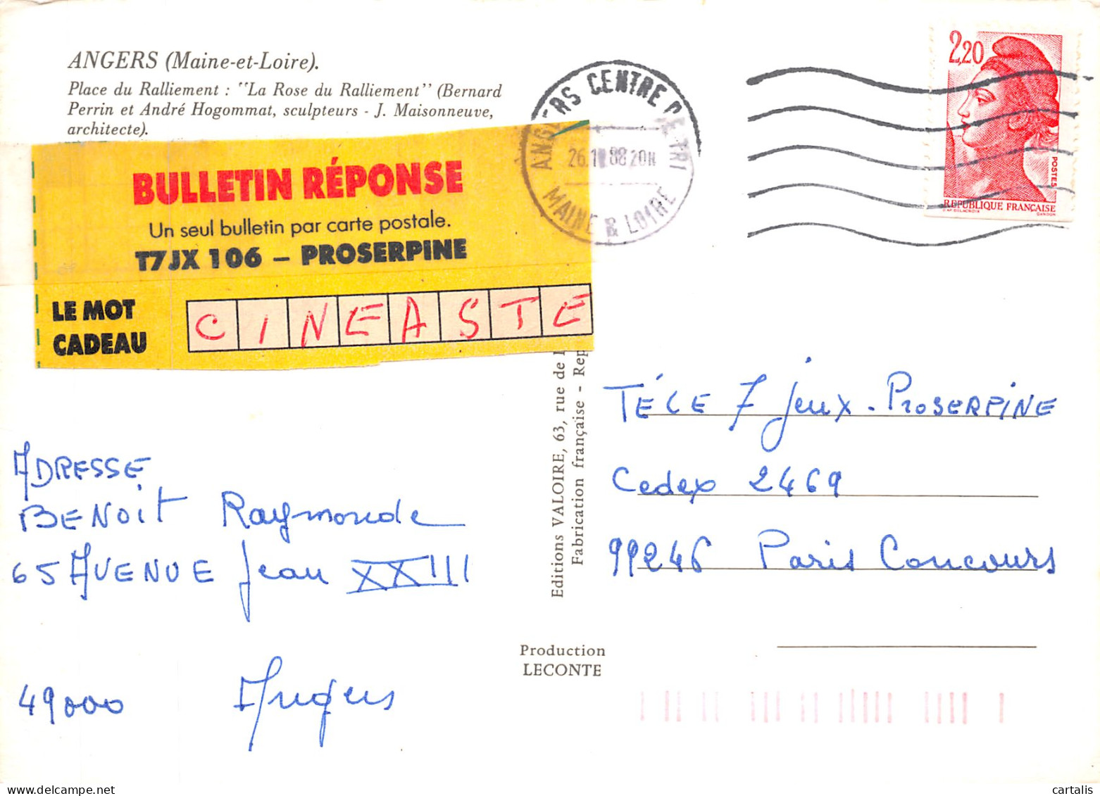 49-ANGERS-N° 4419-A/0215 - Other & Unclassified