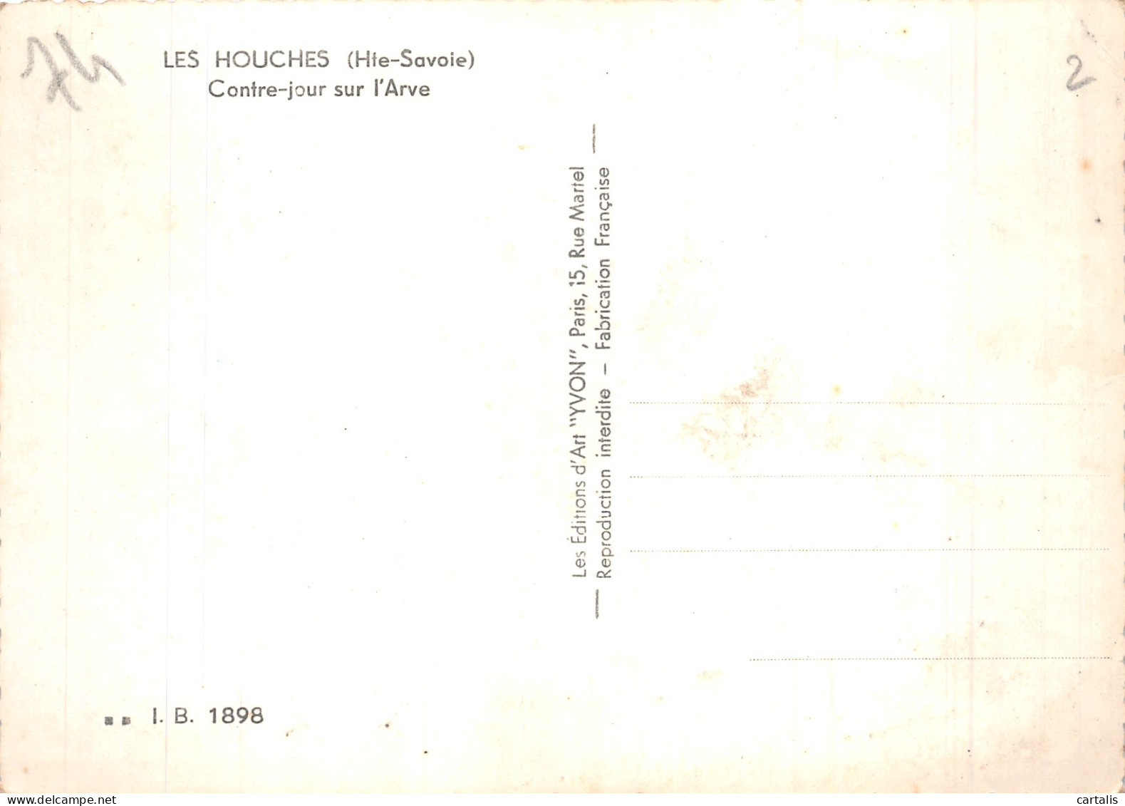 74-LES HOUCHES L ARVE-N° 4419-A/0113 - Les Houches