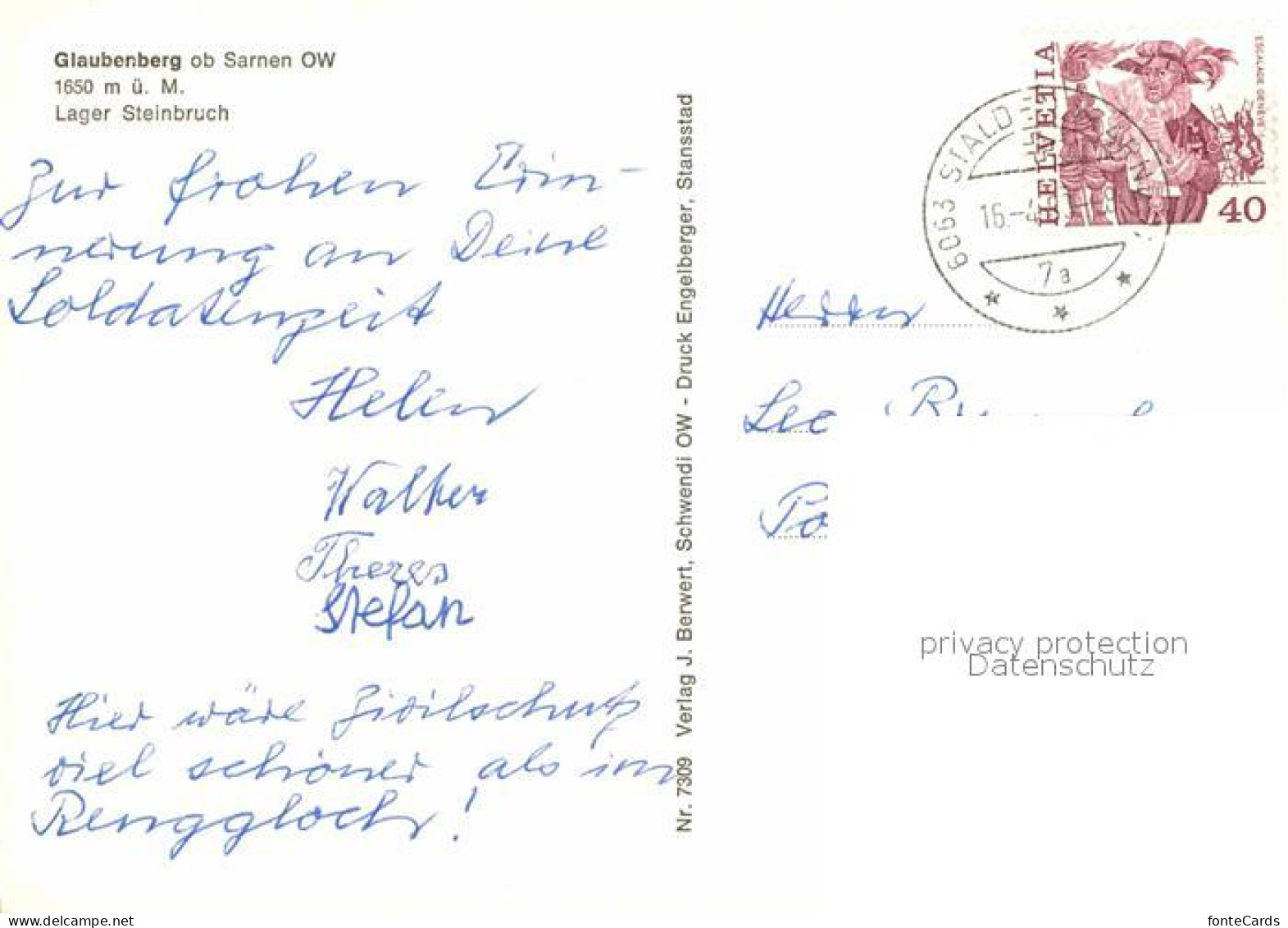 12861778 Glaubenberg Lager Steinbruch Glaubenberg - Andere & Zonder Classificatie