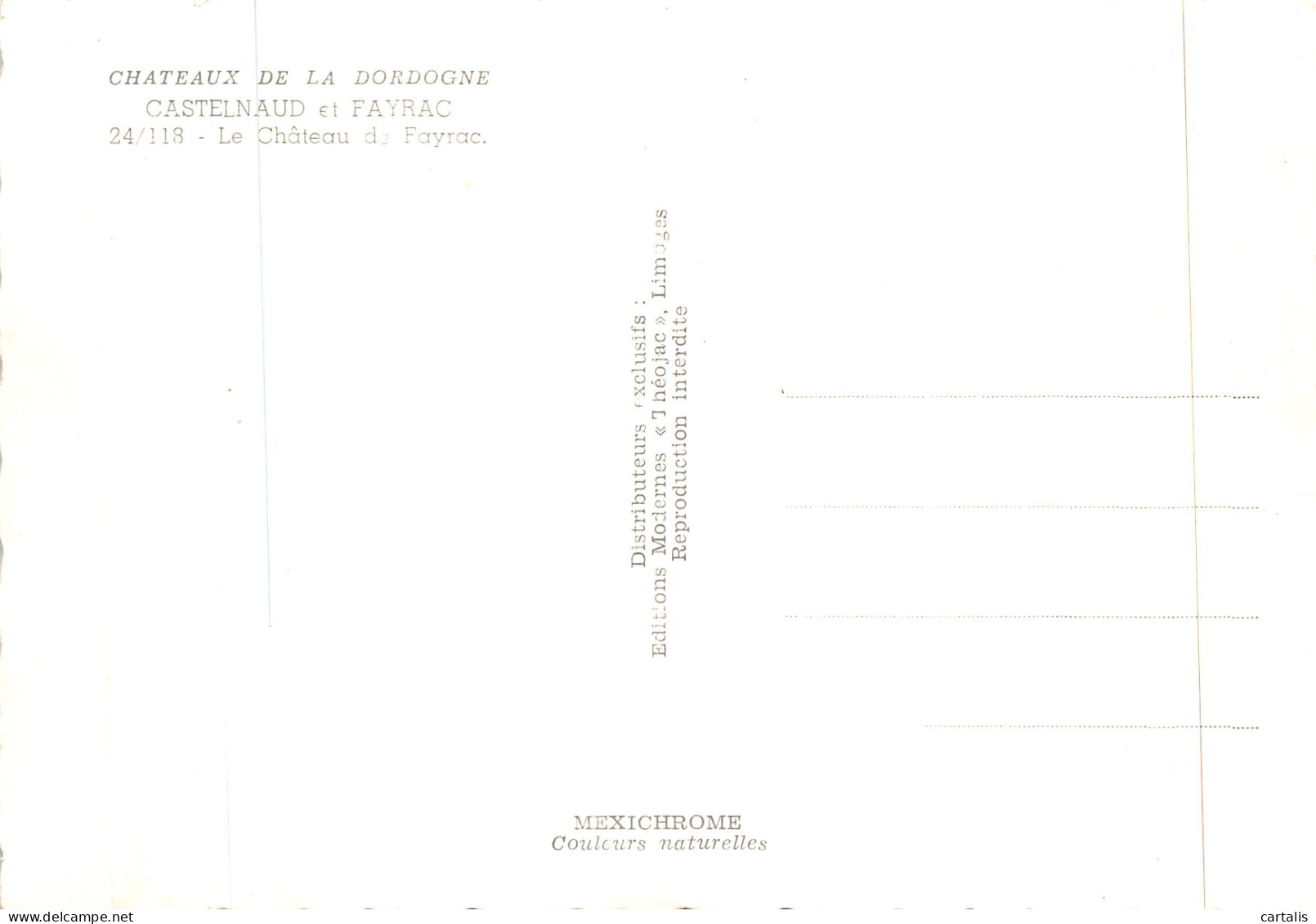 24-CASTELNAUD ET FAYRAC LE CHATEAU-N° 4419-A/0003 - Other & Unclassified