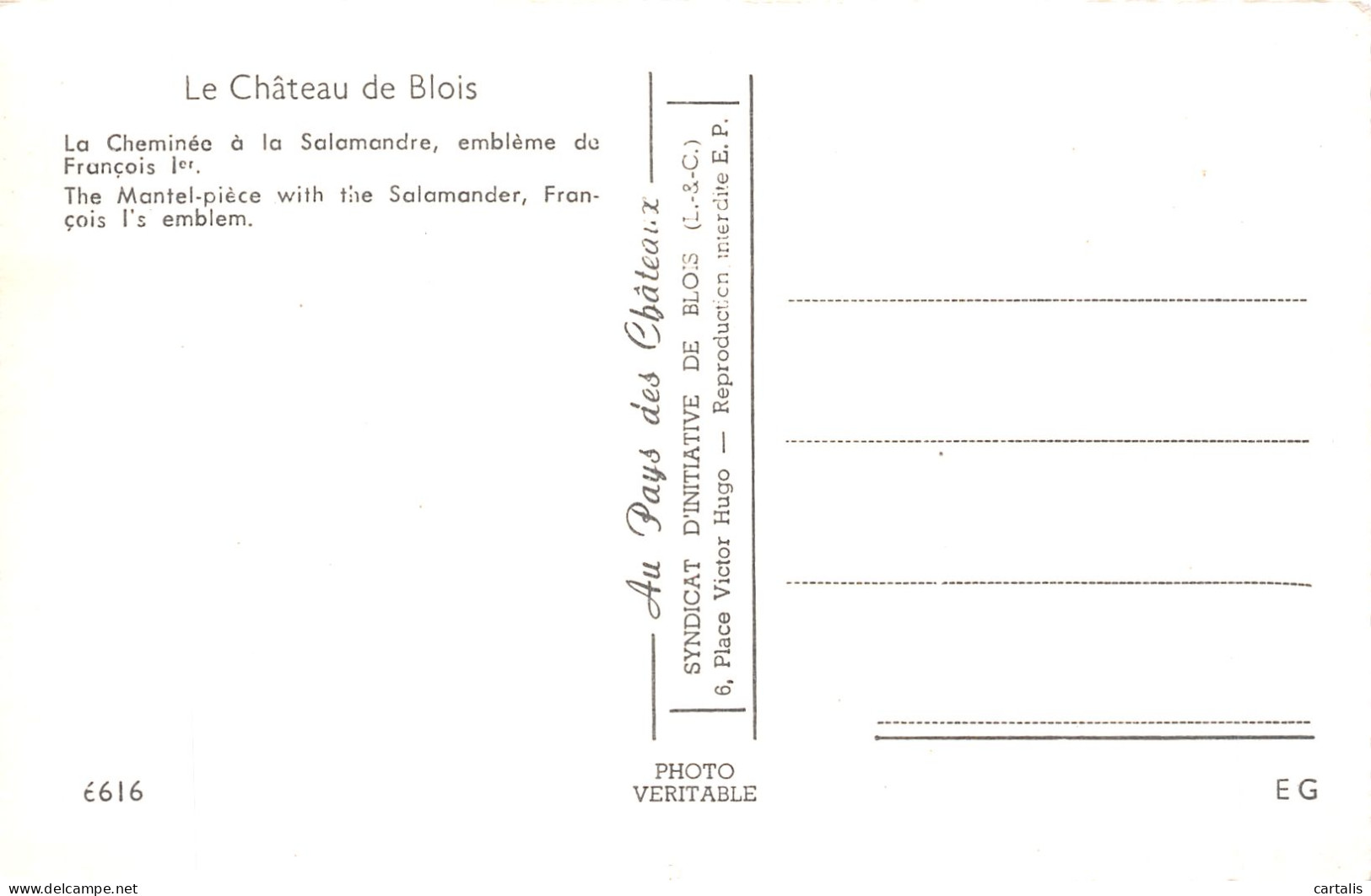 41-LE CHATEAU DE BLOIS-N° 4419-E/0333 - Sonstige & Ohne Zuordnung