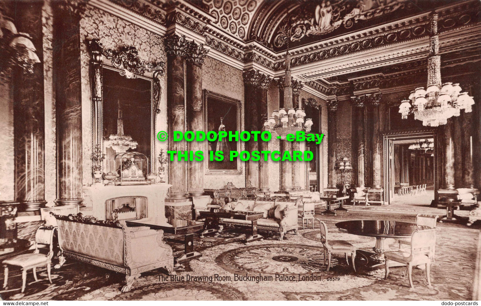 R531944 London. Buckingham Palace. The Blue Drawing Room. Valentine. X. L. Serie - Sonstige & Ohne Zuordnung