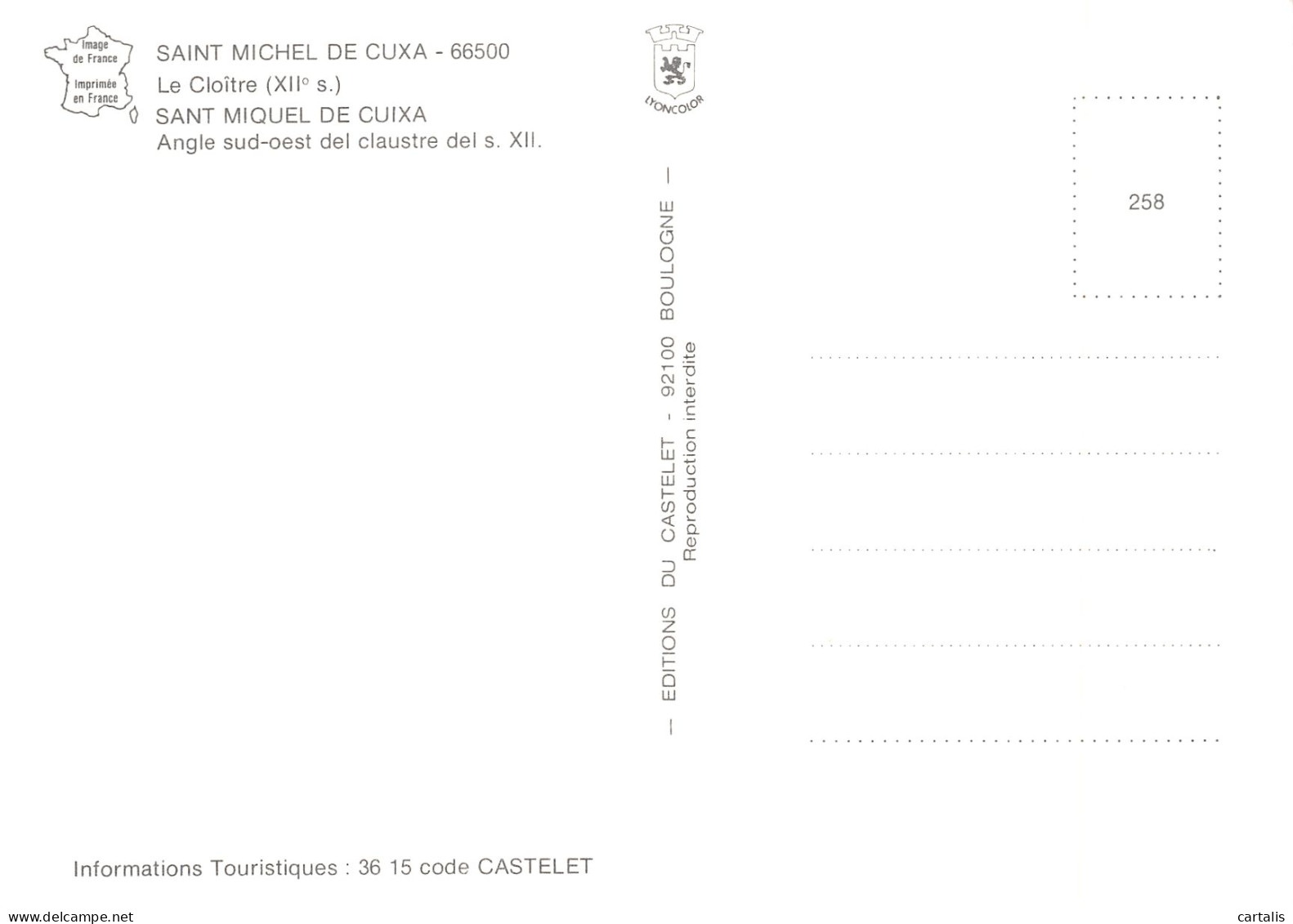 66-SAINT MICHEL DE CUXA-N° 4419-D/0399 - Otros & Sin Clasificación