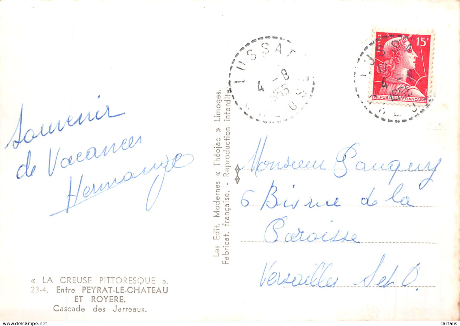 23-CASCADE DES JARREAUX-N° 4419-D/0363 - Autres & Non Classés