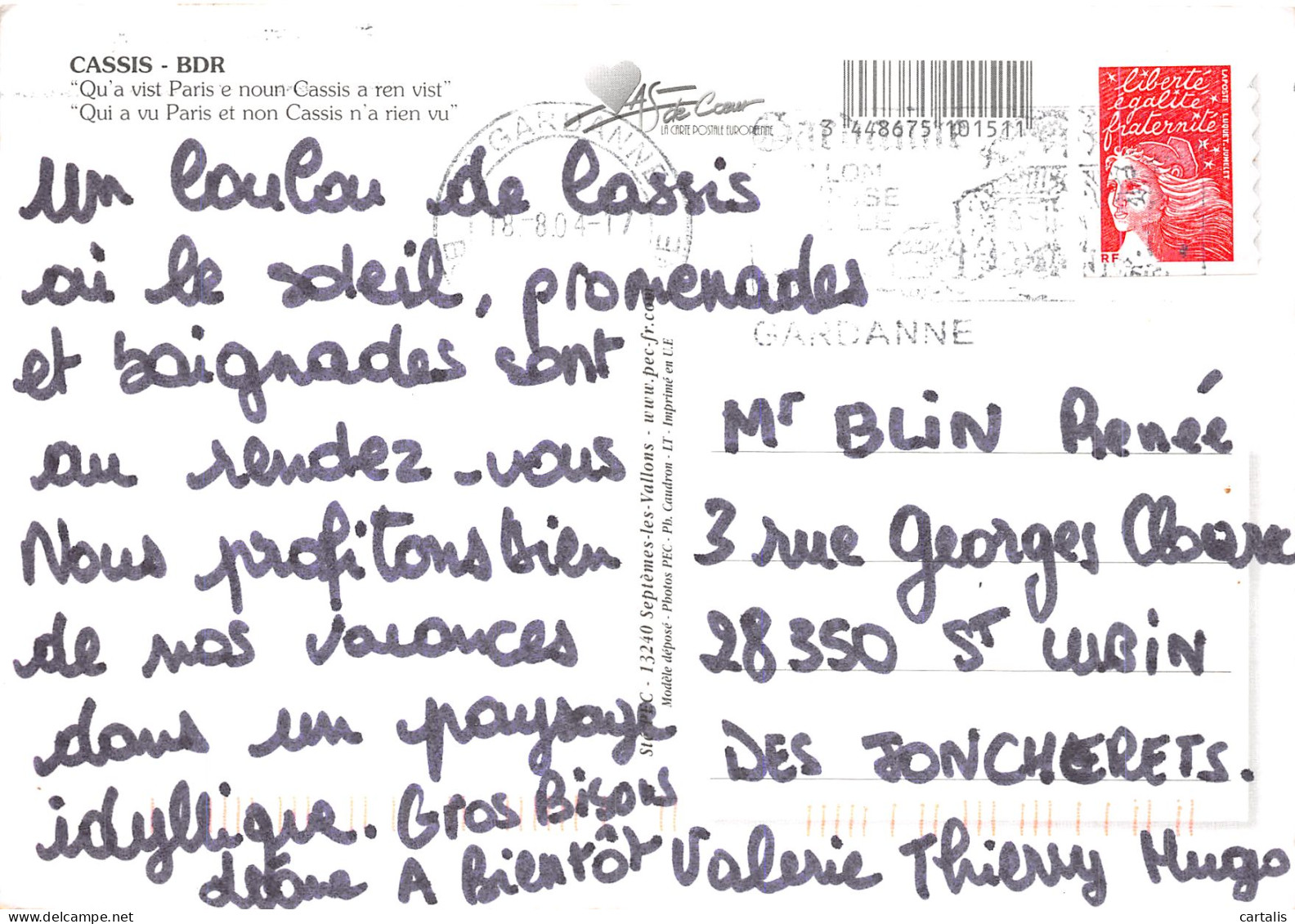 13-CASSIS-N° 4419-D/0307 - Cassis