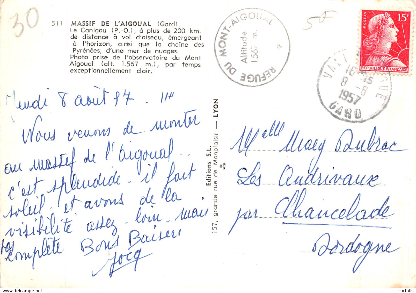 30-MASSIF DE L AIGOUAL-N° 4419-D/0283 - Other & Unclassified