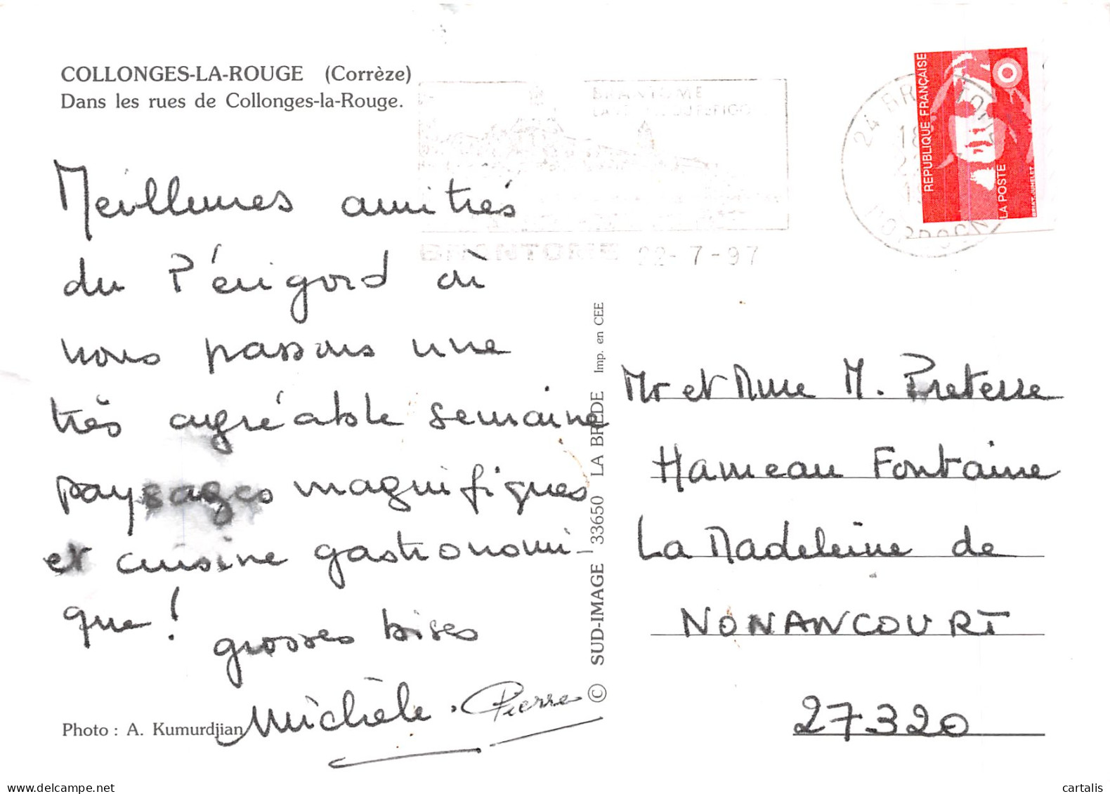 19-COLLONGES LA ROUGE-N° 4419-D/0085 - Other & Unclassified