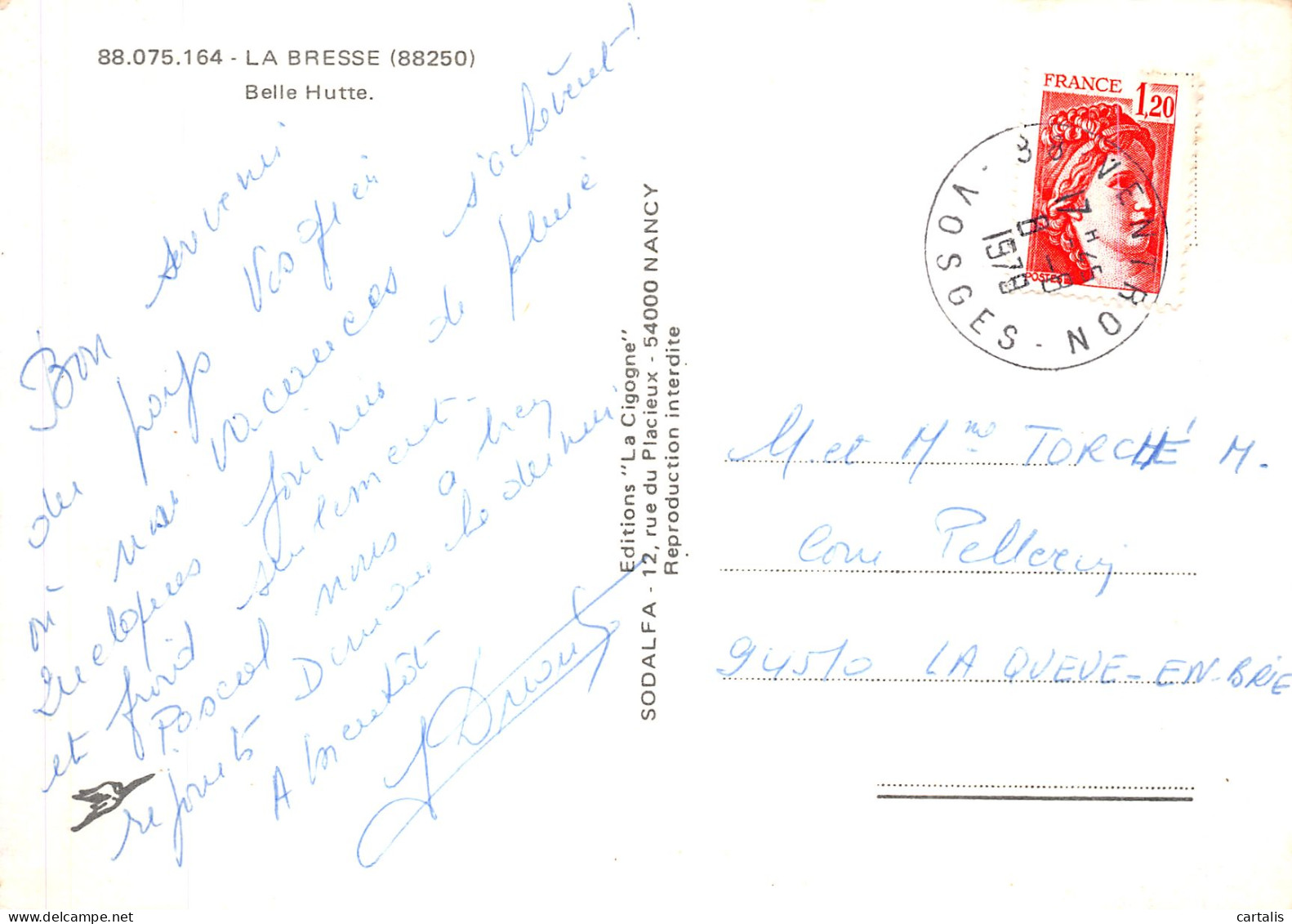 88-LA BRESSE-N° 4419-D/0019 - Other & Unclassified