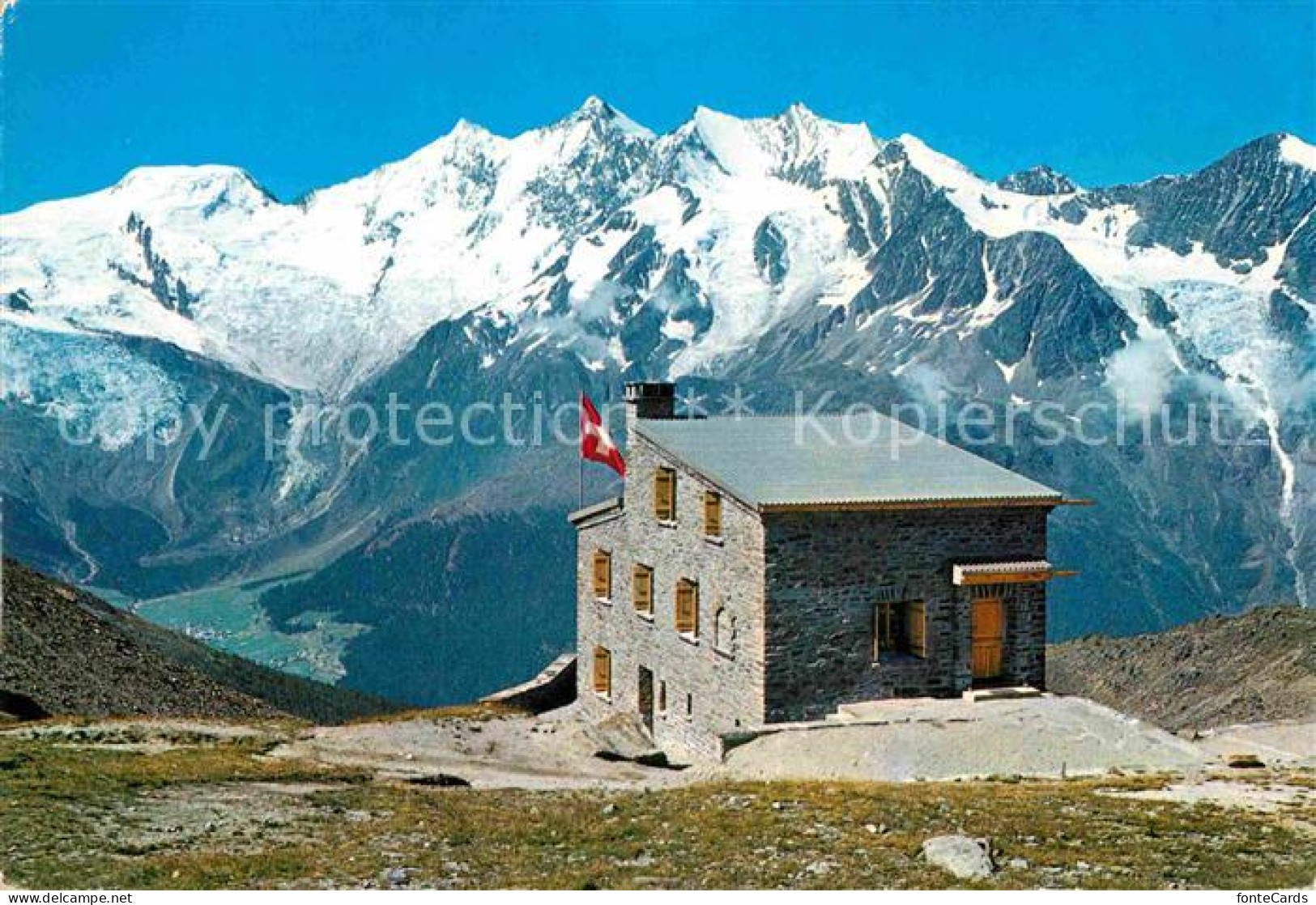 12860063 Saas Grund Weissmieshuette Saastal Mit Alphubel Taeschhorn Dom Suedlenz - Sonstige & Ohne Zuordnung