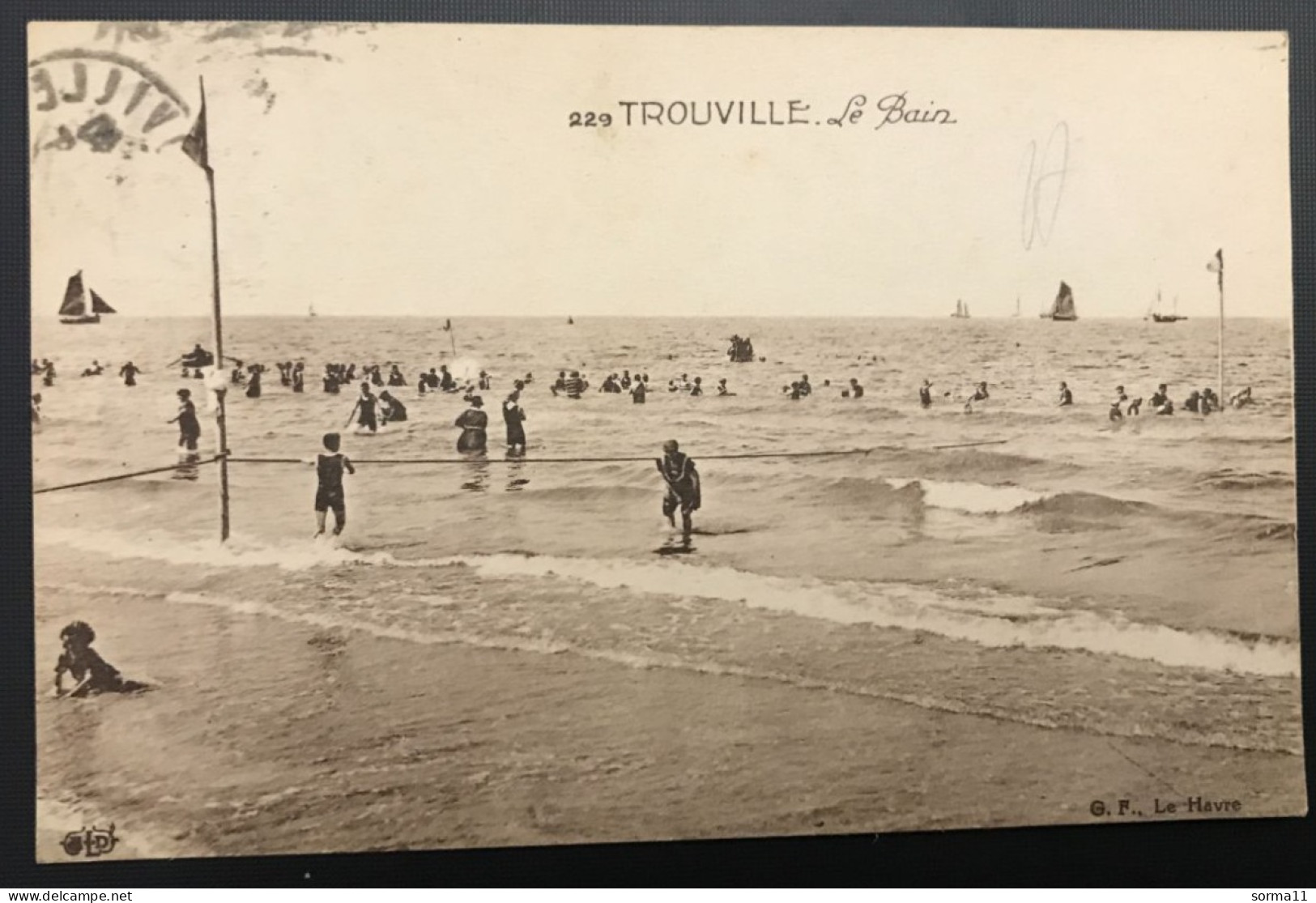 CPA TROUVILLE 14 Le Bain - Trouville