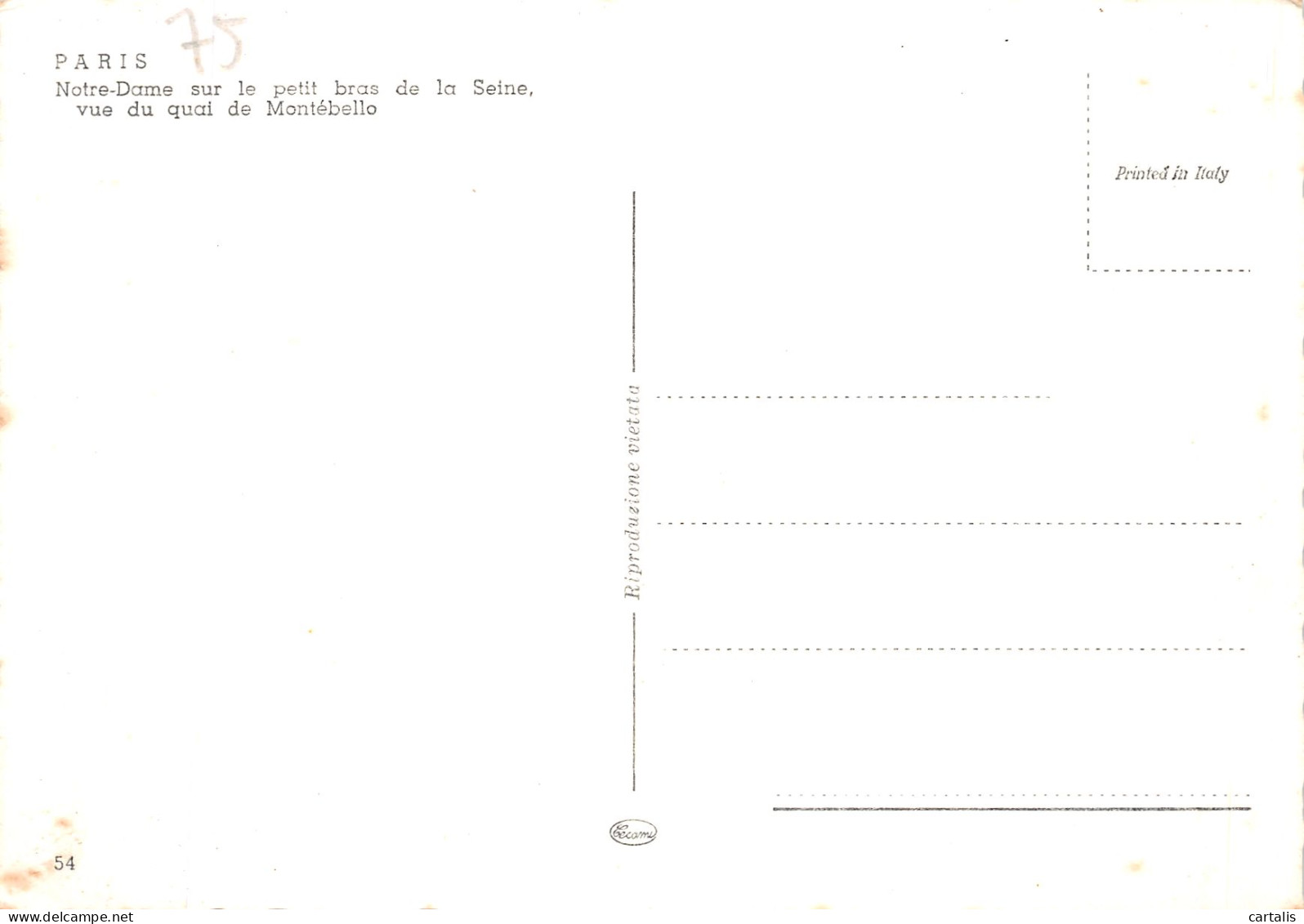 75-PARIS NOTRE DAME-N° 4420-C/0271 - Sonstige & Ohne Zuordnung