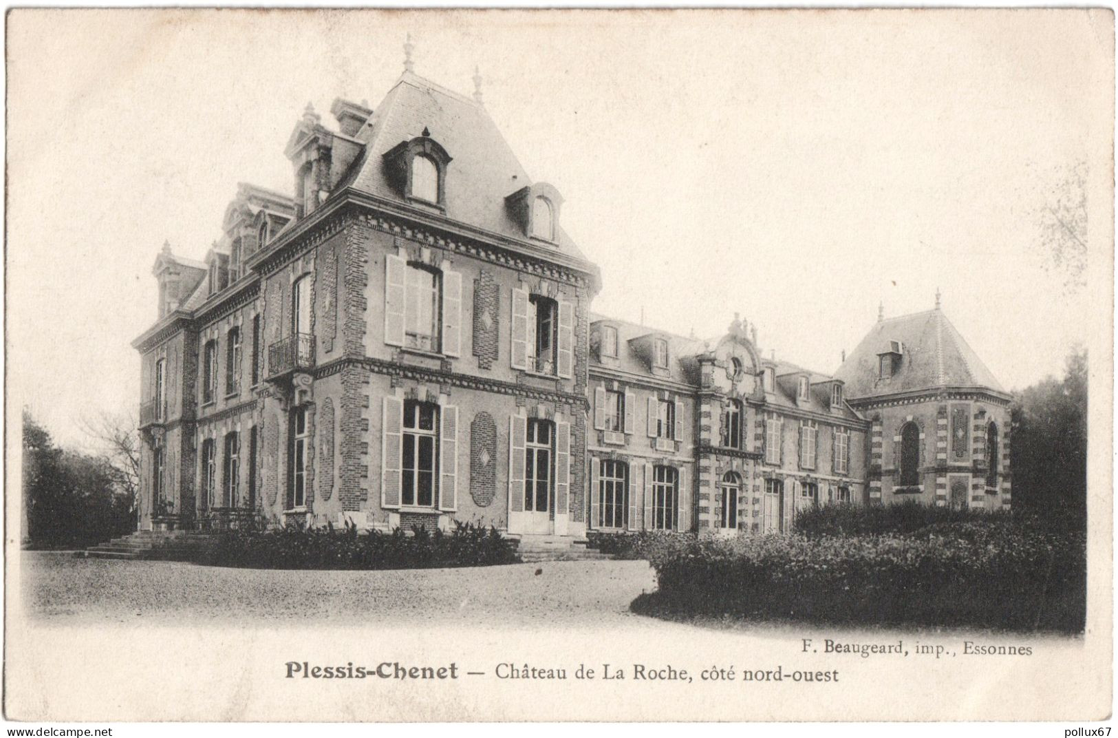 CPA LE PLESSIS-CHENET  (ESSONNE)  CHÂTEAU DE LA ROCHE, CÔTÉ NORD-OUEST - Sonstige & Ohne Zuordnung