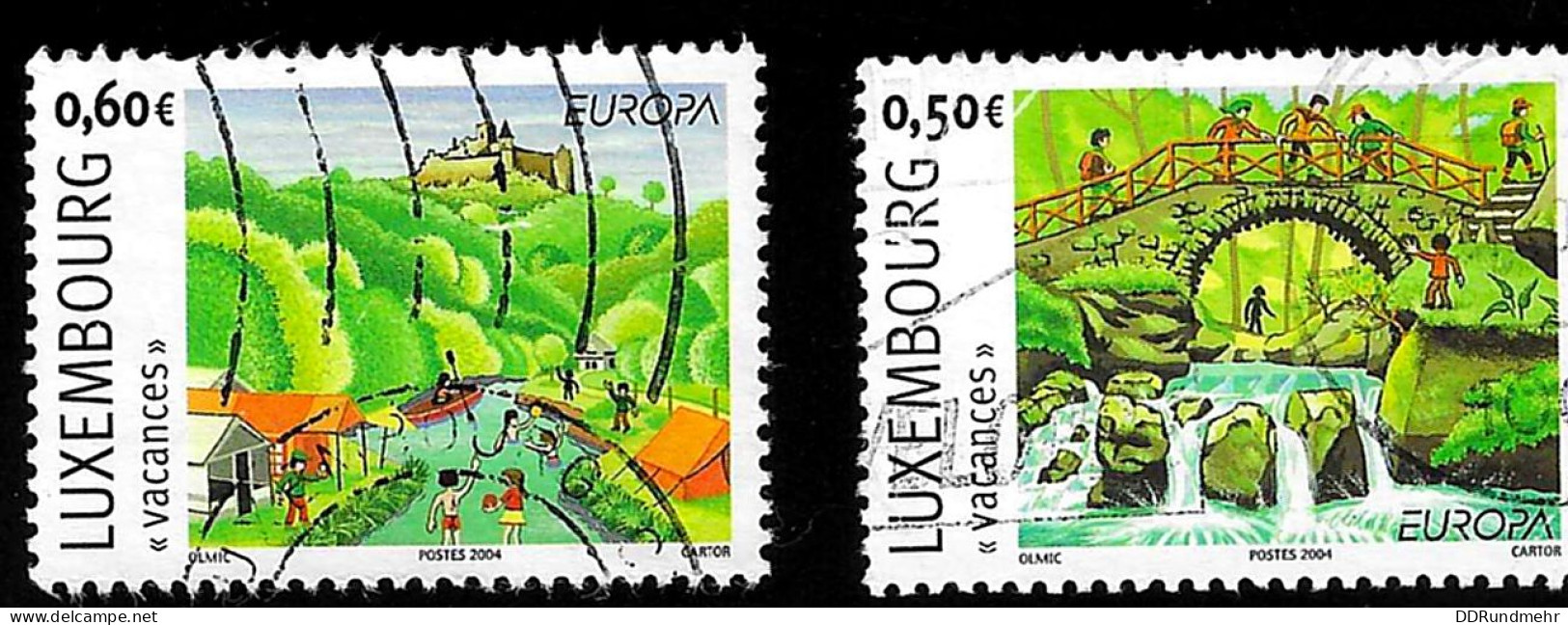 2004 Europa Michel LU 1640 - 1641 Stamp Number LU 1143 - 1144 Yvert Et Tellier LU 1590 - 1591 Used - Oblitérés