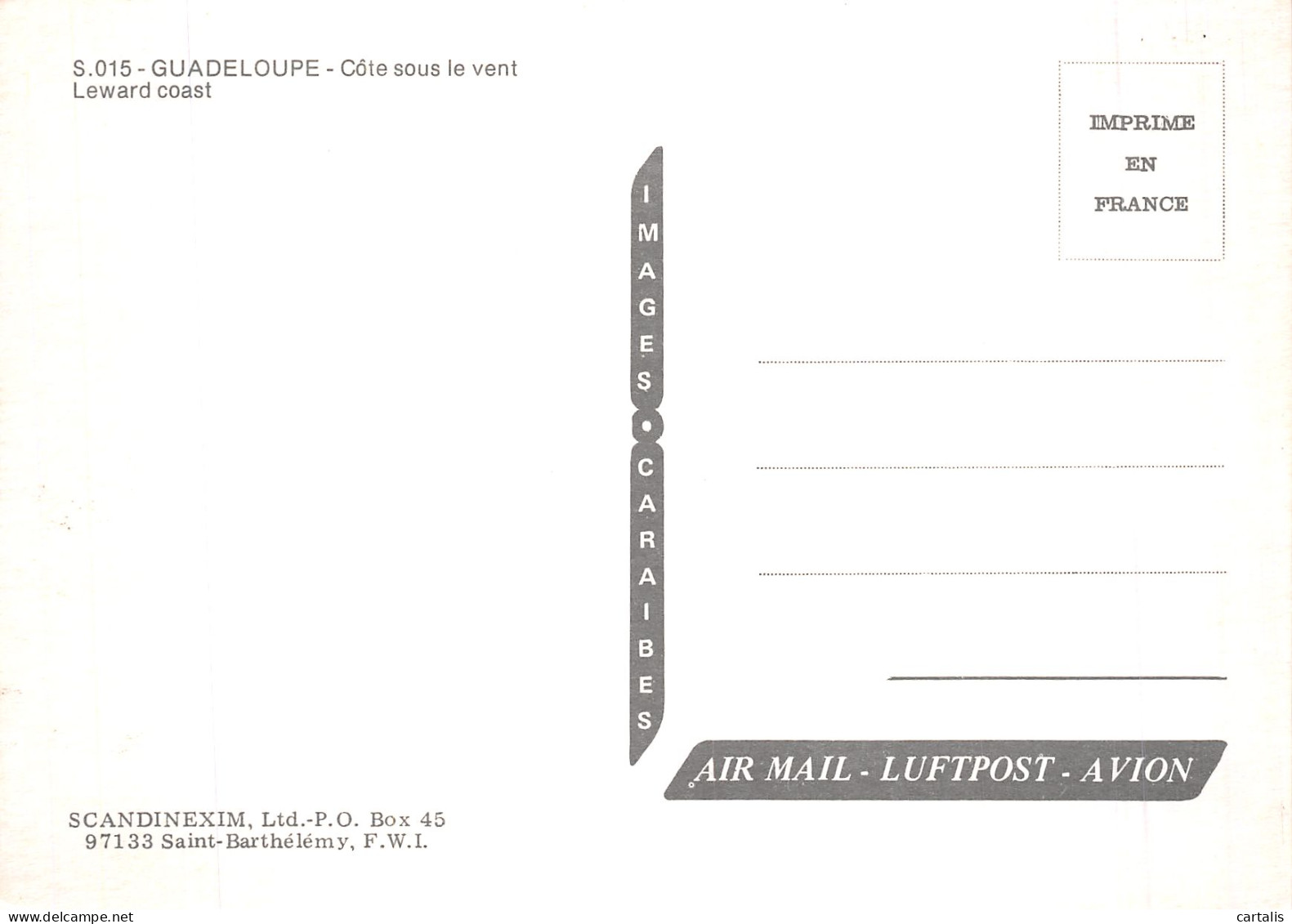 971-GUADELOUPE-N° 4420-C/0095 - Autres & Non Classés