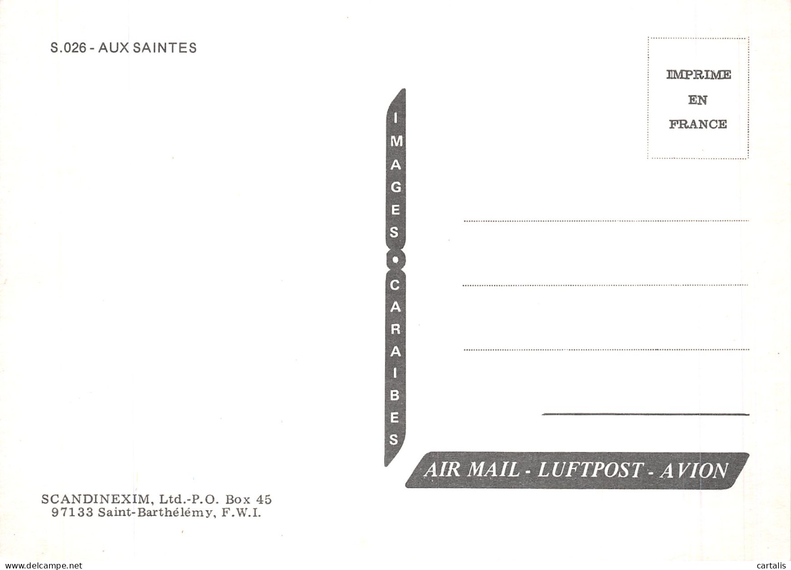 971-SAINT BARTHELEMY LES SAINTES-N° 4420-C/0093 - Other & Unclassified