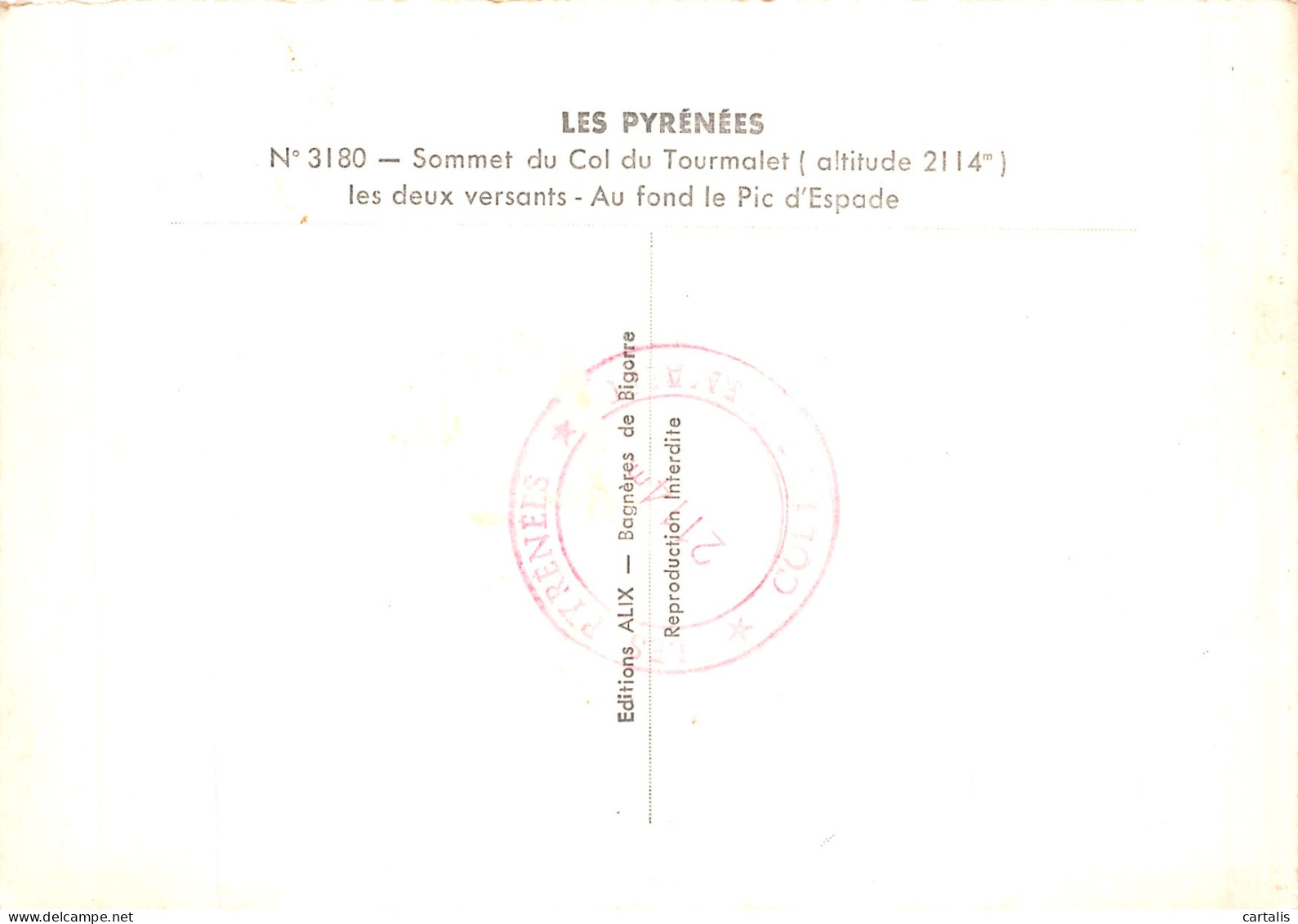 65-COL DU TOURMALET-N° 4420-C/0075 - Other & Unclassified