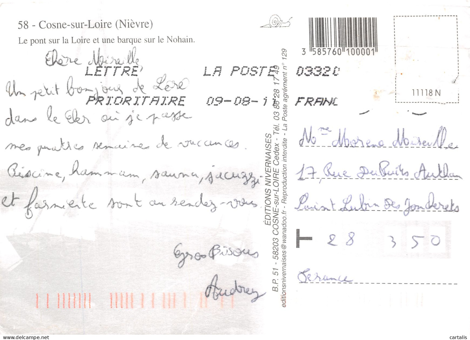 58-COSNE SUR LOIRE-N° 4420-B/0373 - Cosne Cours Sur Loire