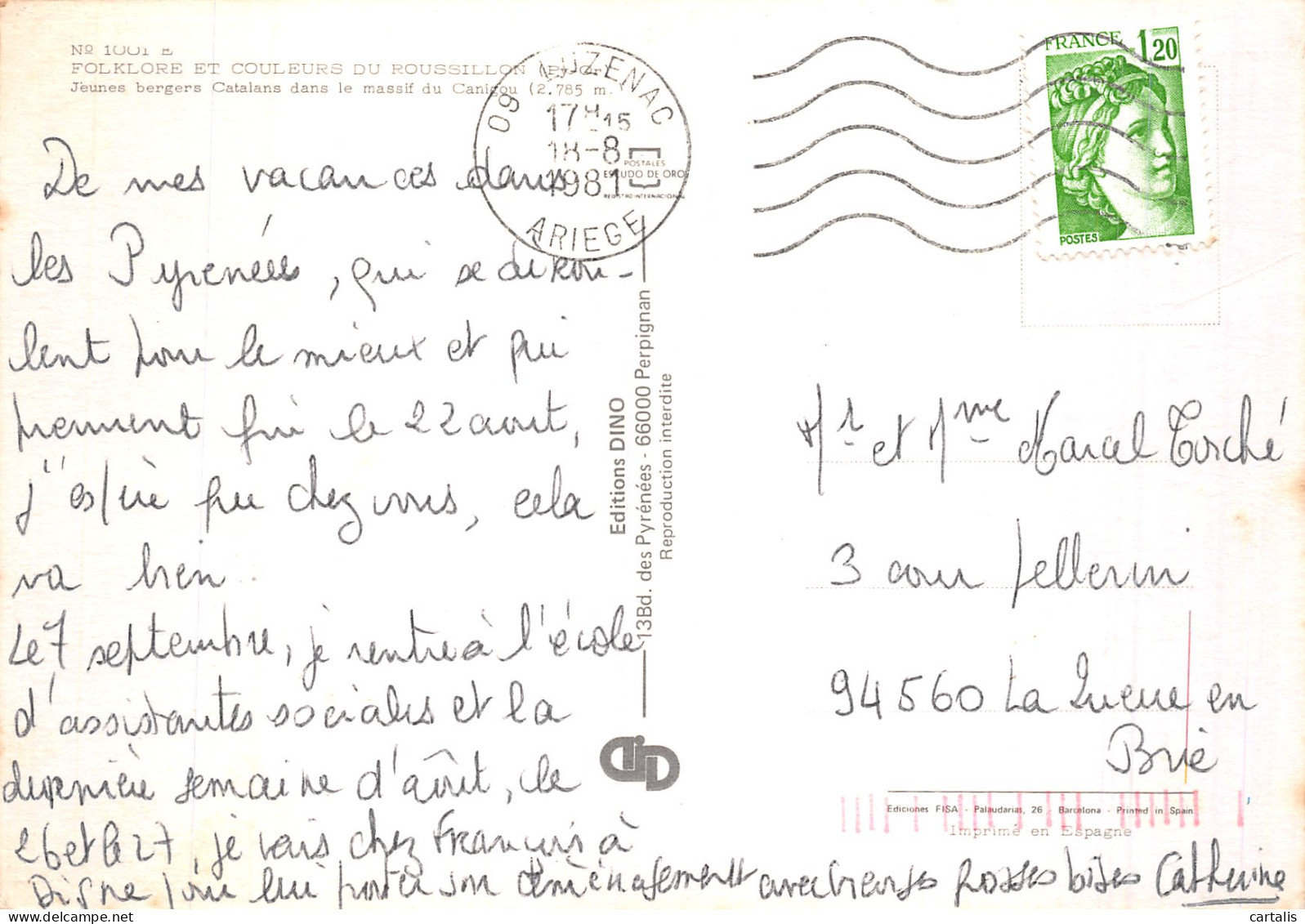 66-LE MASSIF DU CANIGOU-N° 4420-B/0255 - Other & Unclassified