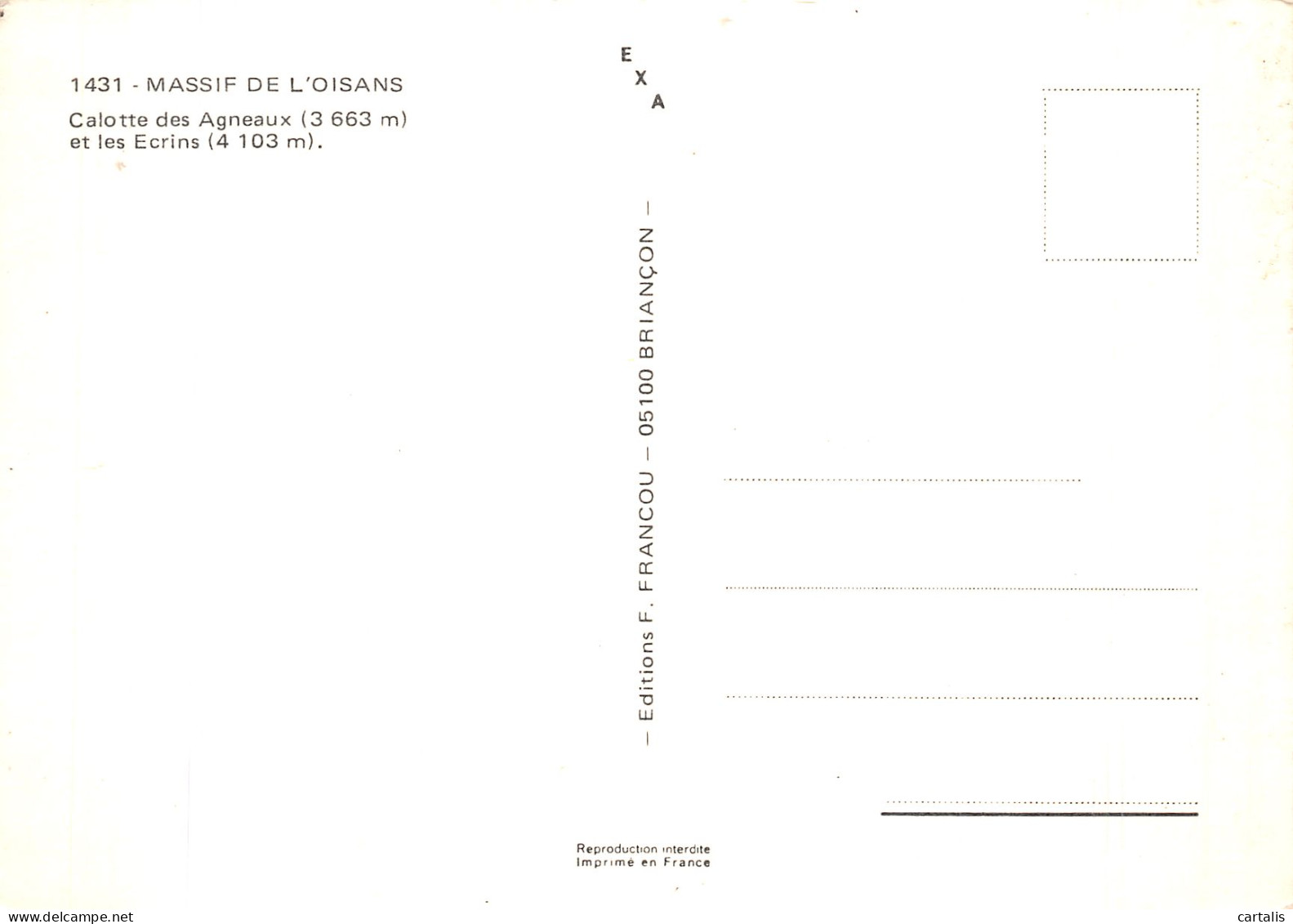 38-MASSIF DE L OISANS-N° 4420-B/0127 - Autres & Non Classés