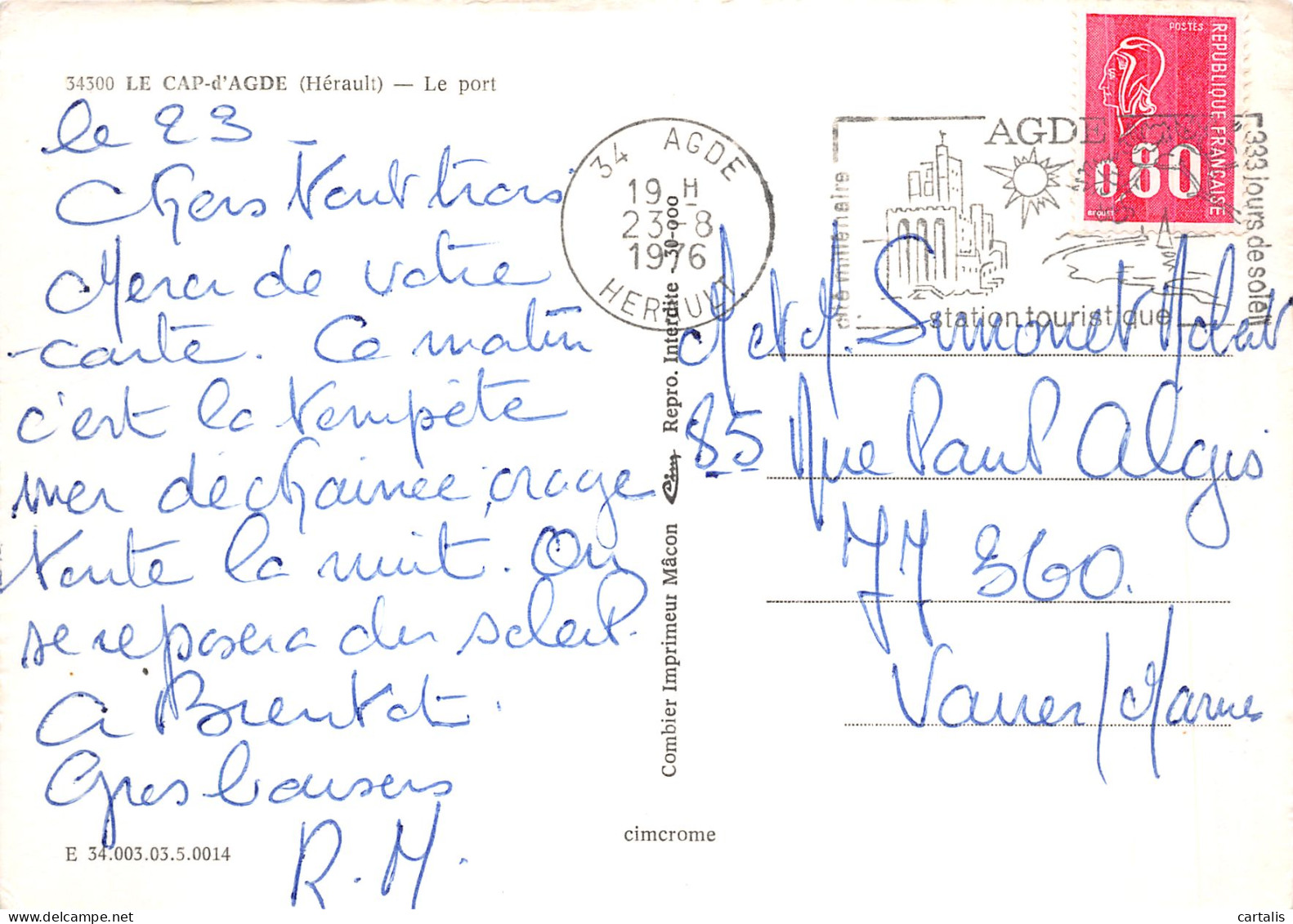 34-LE CAP D AGDE-N° 4420-A/0227 - Andere & Zonder Classificatie