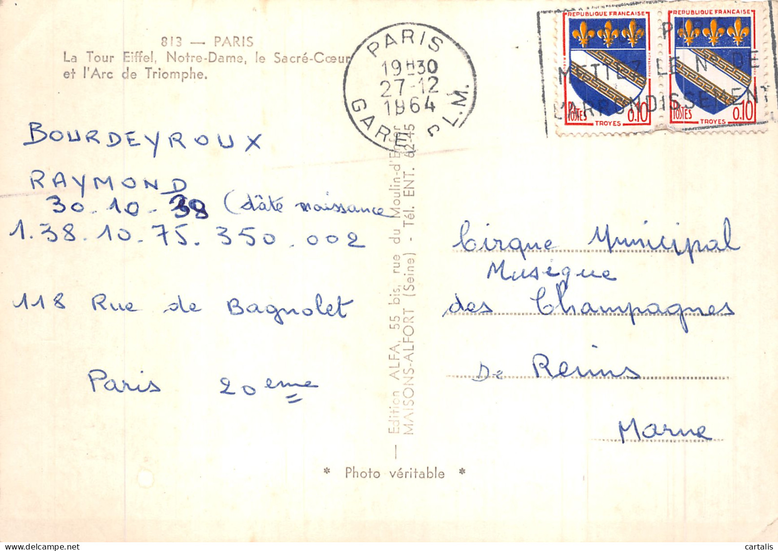 75-PARIS SOUVENIR-N° 4420-A/0157 - Andere & Zonder Classificatie