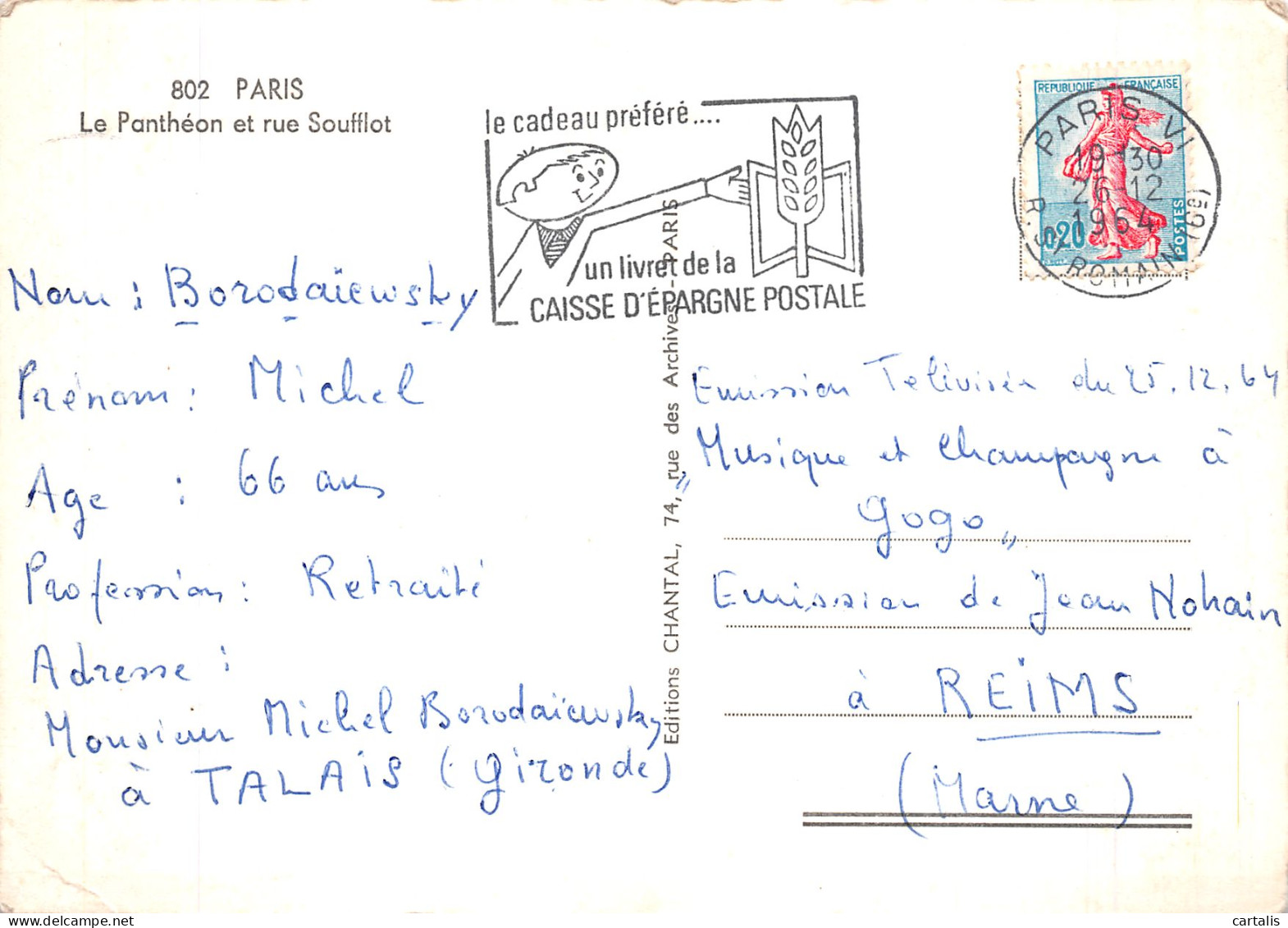 75-PARIS LE PANTHEON ET RUE SOUFFLOT-N° 4420-A/0081 - Autres & Non Classés