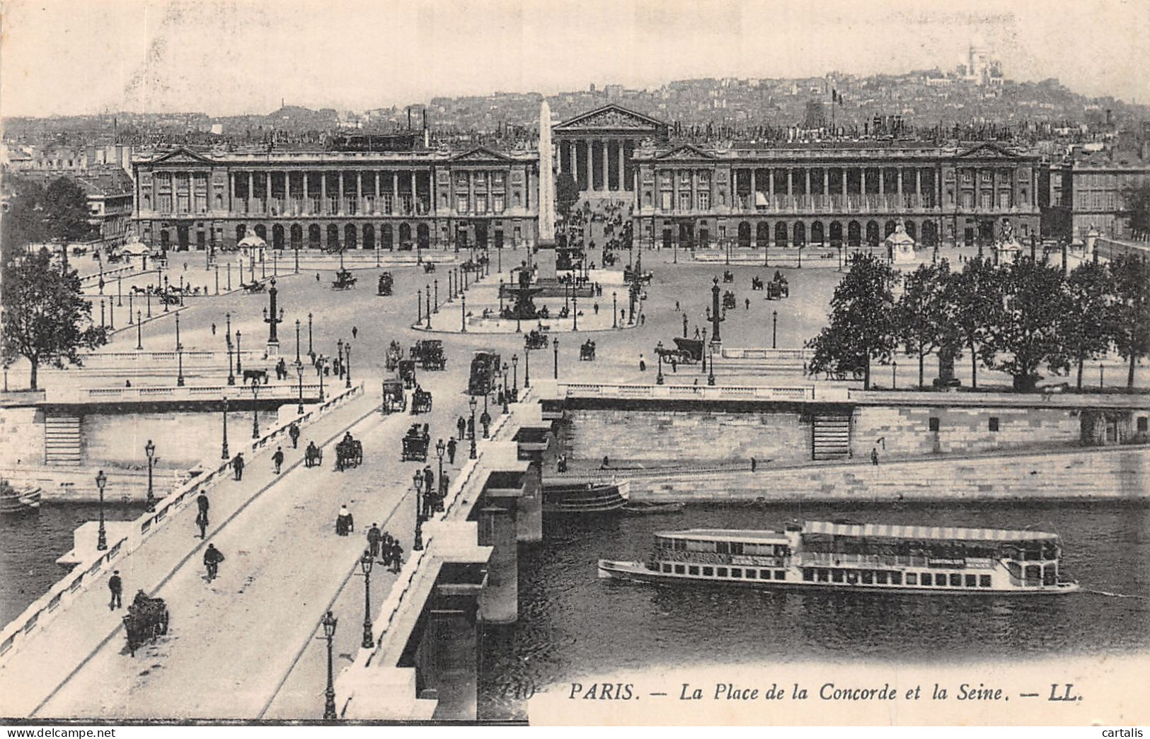 75-PARIS LA PLACE DE LA CONCORDE ET LA SEINE-N° 4420-E/0035 - Otros & Sin Clasificación