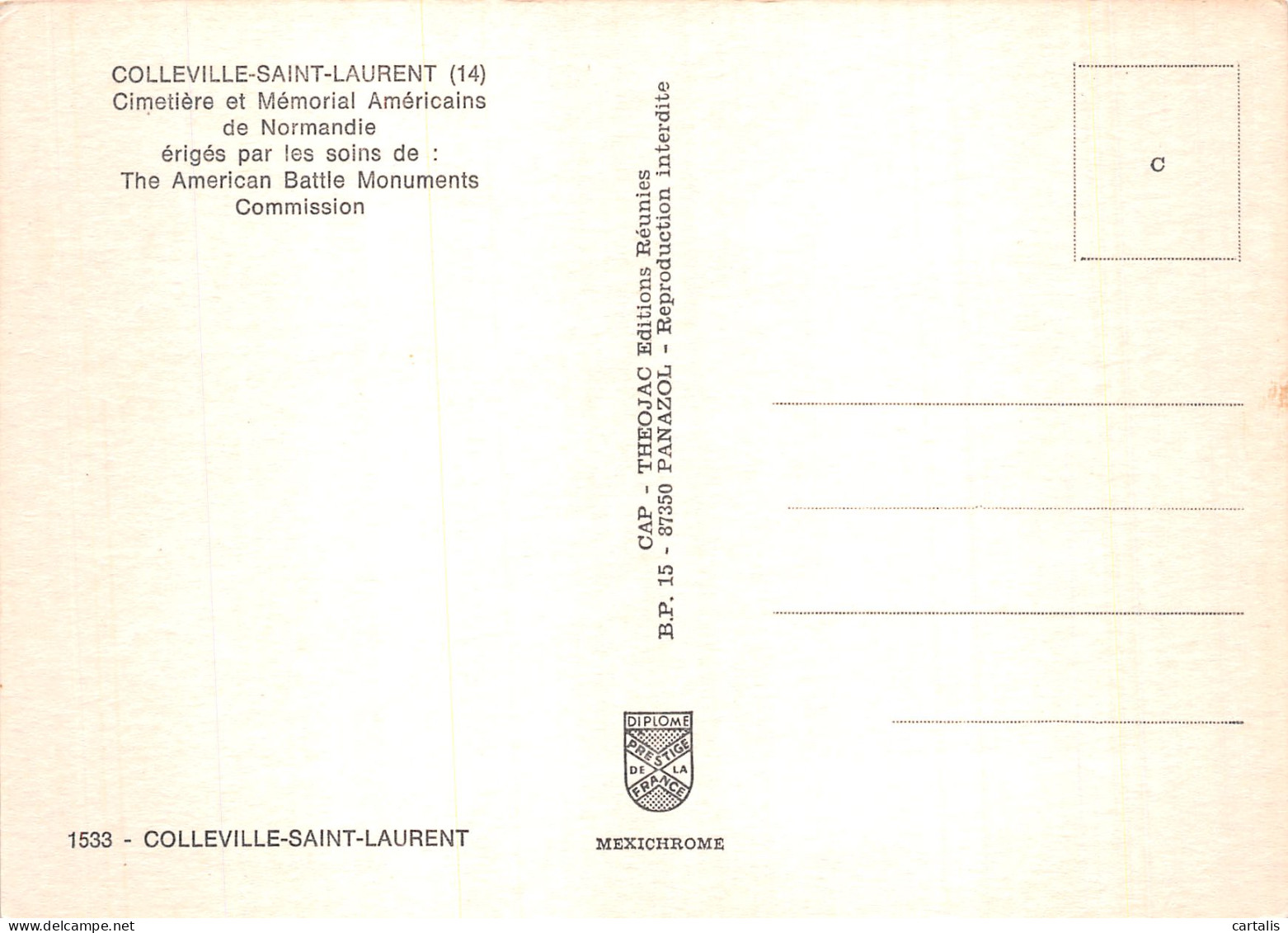 14-COLLEVILLE SAINT LAURENT-N° 4420-D/0293 - Autres & Non Classés