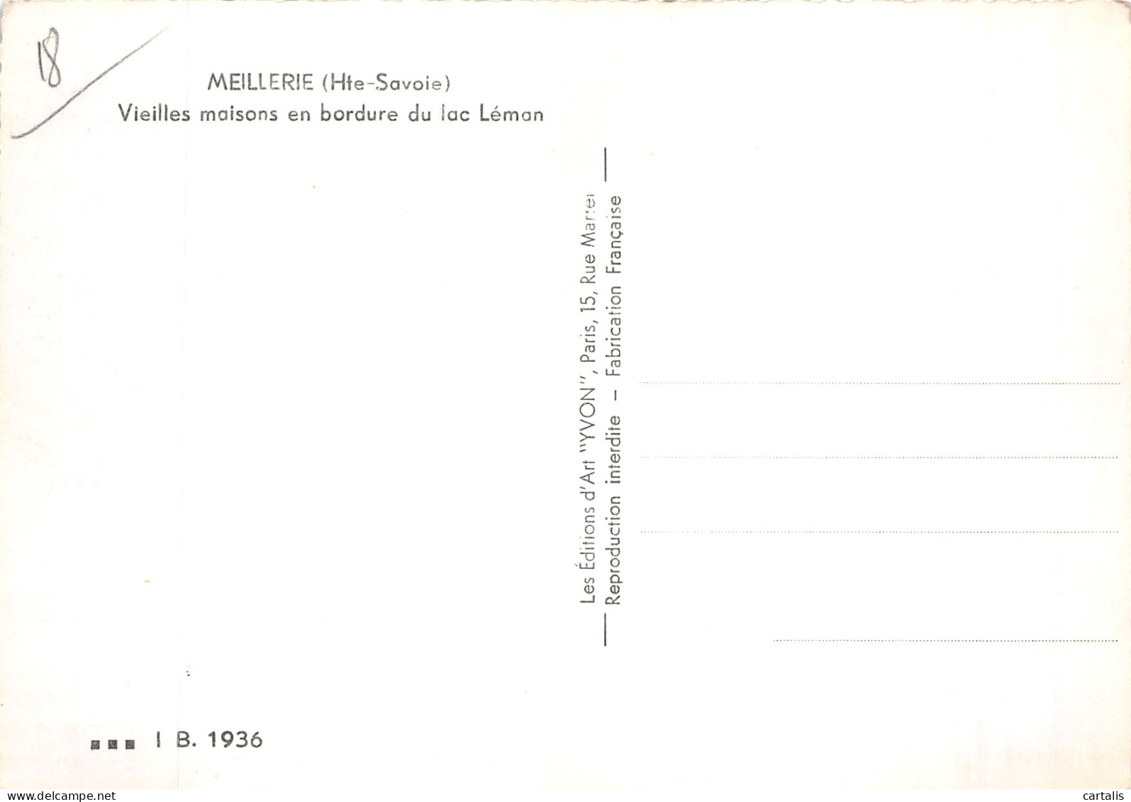 74-MEILLERIE-N° 4420-D/0121 - Andere & Zonder Classificatie