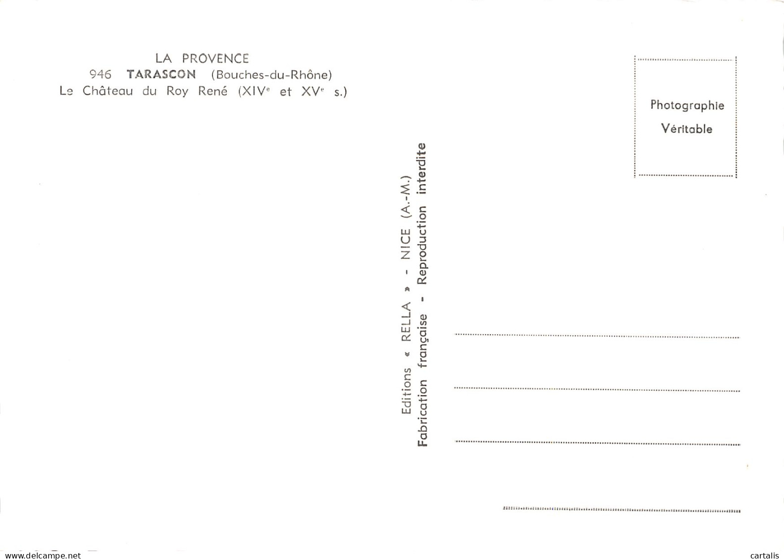 13-TARASCON LE CHATEAU DU ROY RENE-N° 4420-D/0119 - Tarascon