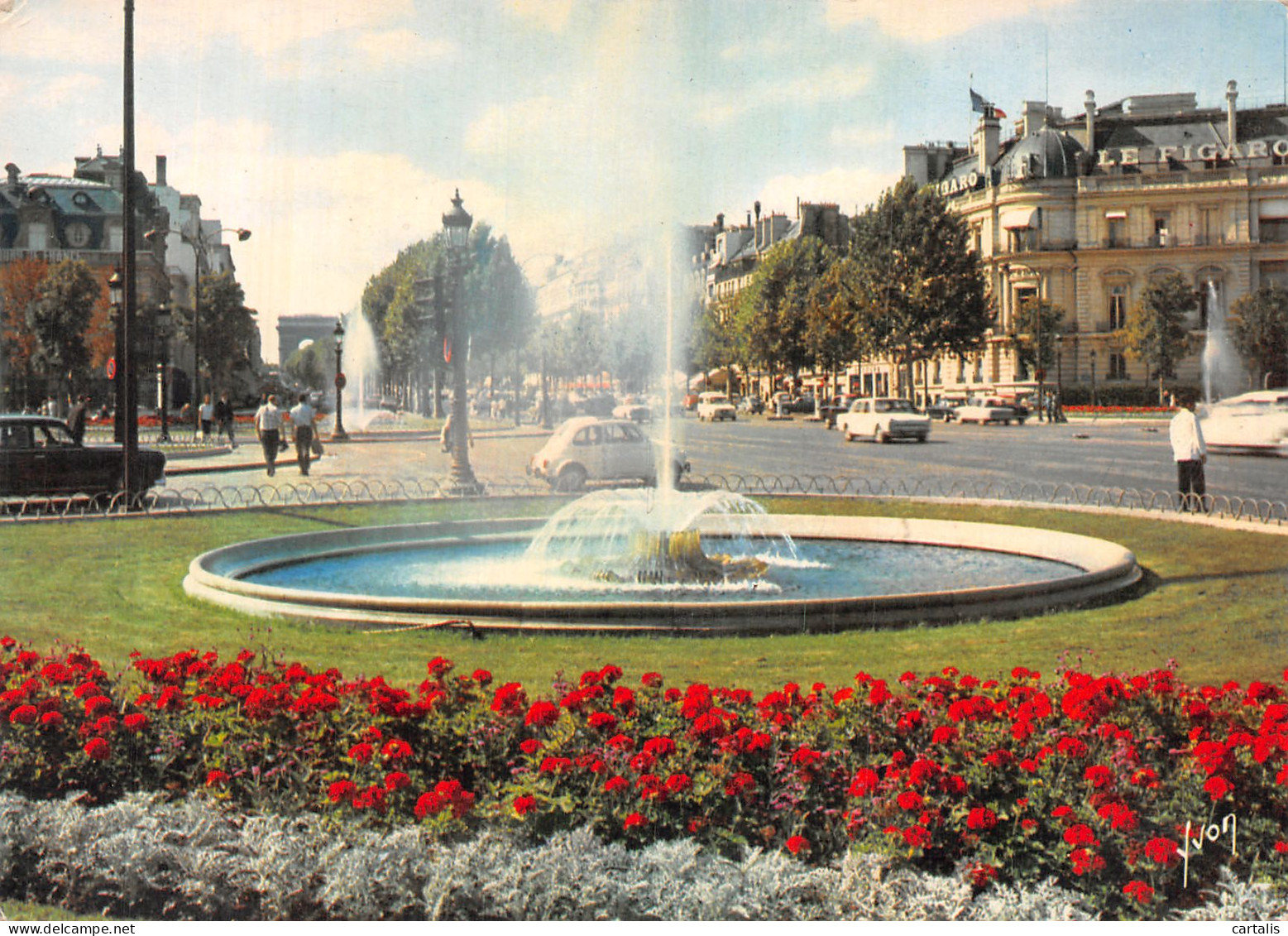 75-PARIS LE ROND POINT DES CHAMPS ELYSEES-N° 4420-D/0073 - Andere & Zonder Classificatie