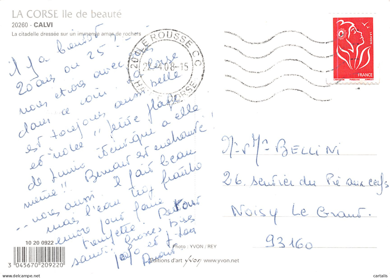 2B-CALVI-N° 4420-C/0399 - Calvi