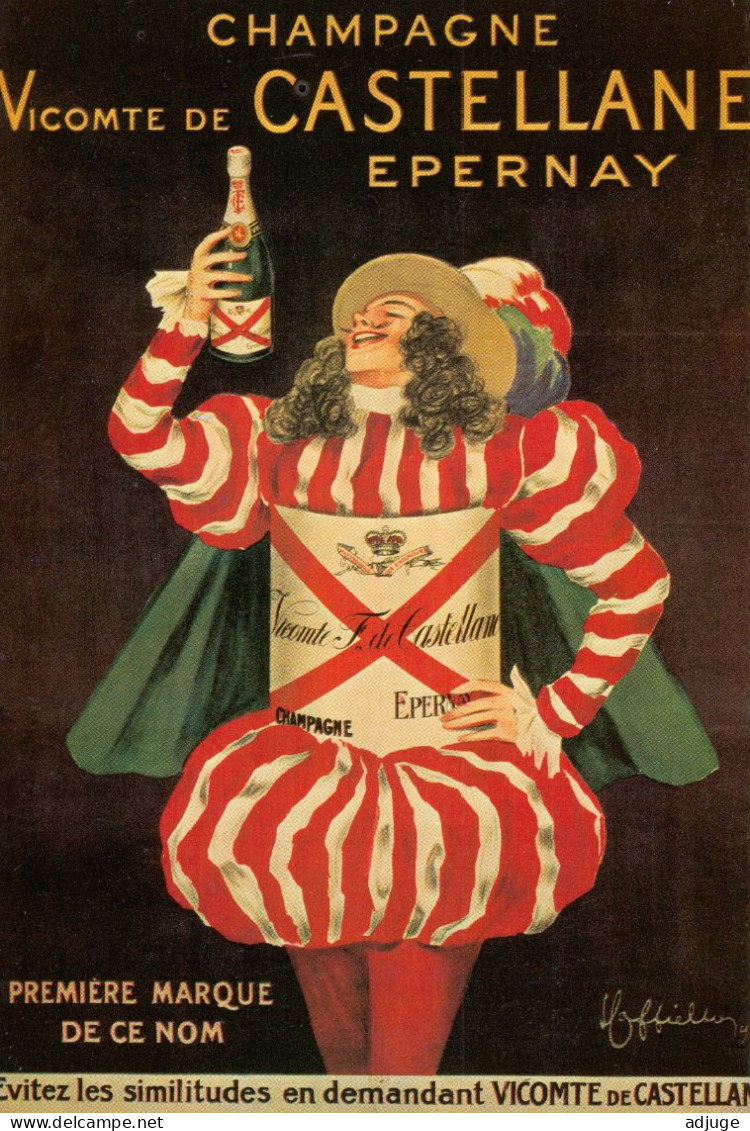 CPM-Affiche Publicité Champagne De Castellane, Epernay Illustrateur Leonetto CAPPIELLO 1902*TBE - Publicité