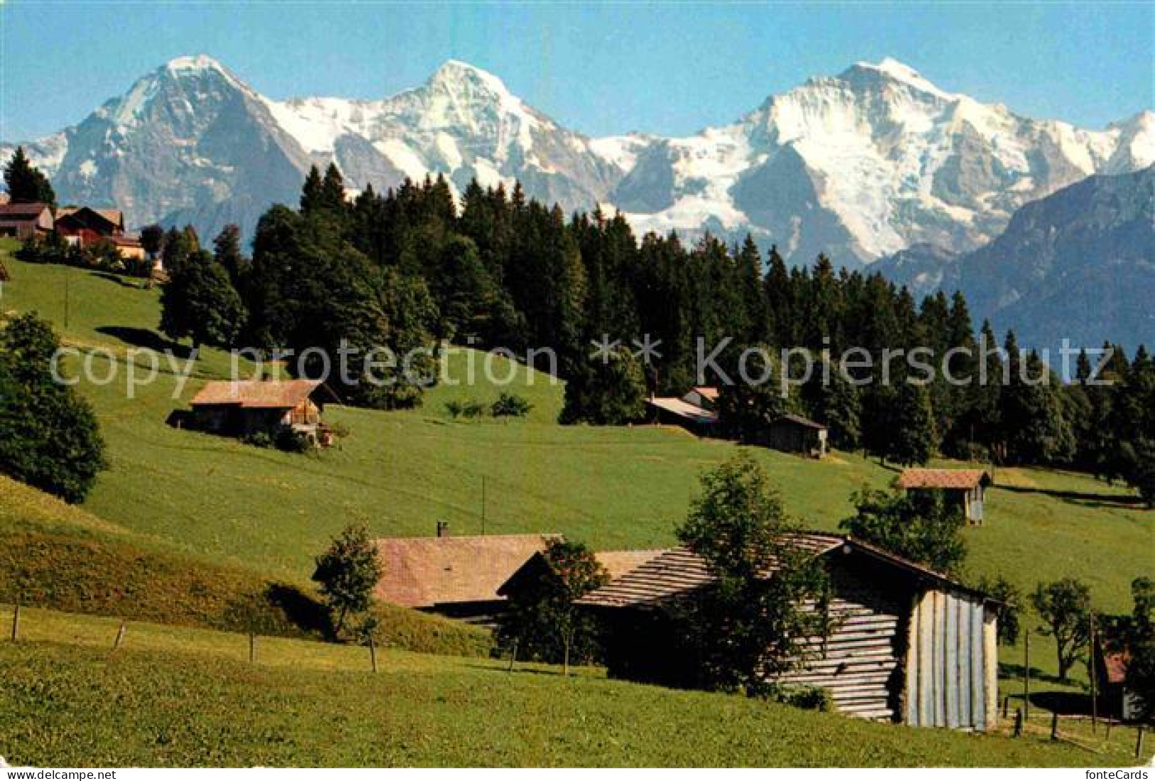 12857338 Beatenberg Waldegg Mit Eiger Moench Jungfrau Beatenberg - Altri & Non Classificati