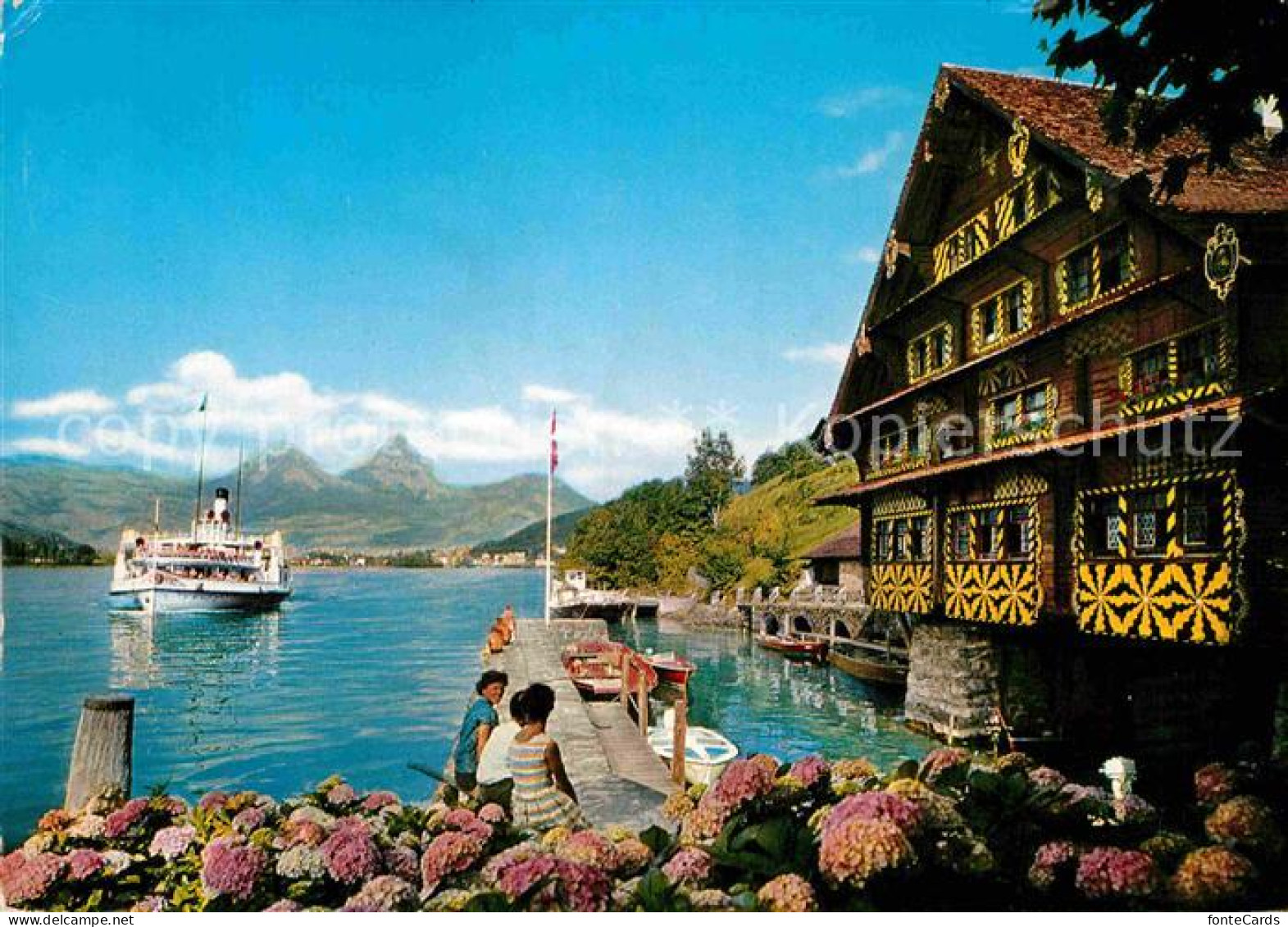 12857022 Vierwaldstaettersee SZ Historisches Treibhaus Salondampfer Stadt Luzern - Autres & Non Classés