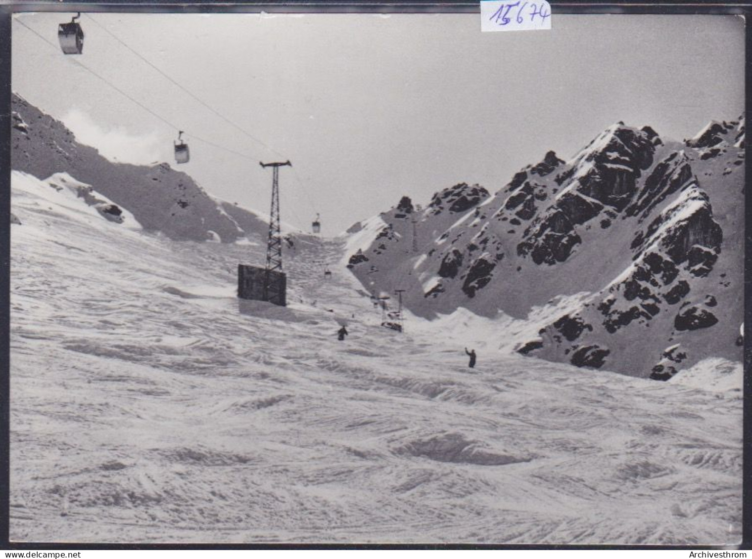 Verbier (Valais) - Descente Du Tortin - Télécabines Et Pistes De Ski (15'674) - Verbier