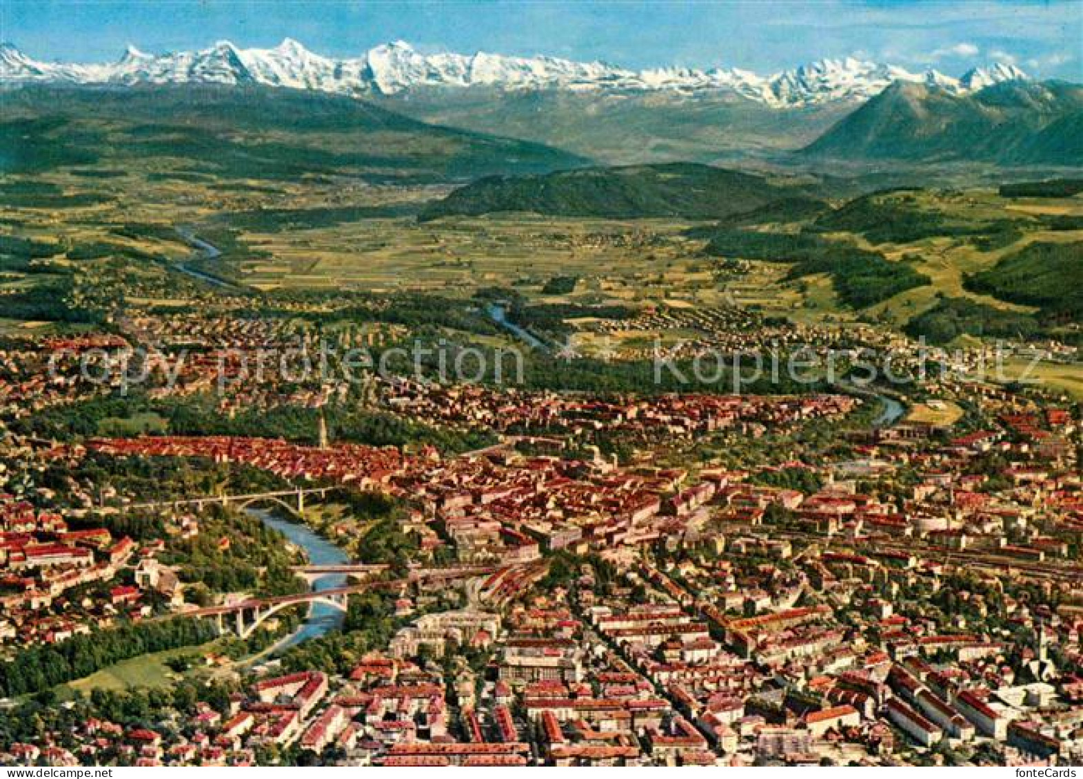 12854591 Bern BE Fliegeraufnahme Mit Alpen Bern - Other & Unclassified