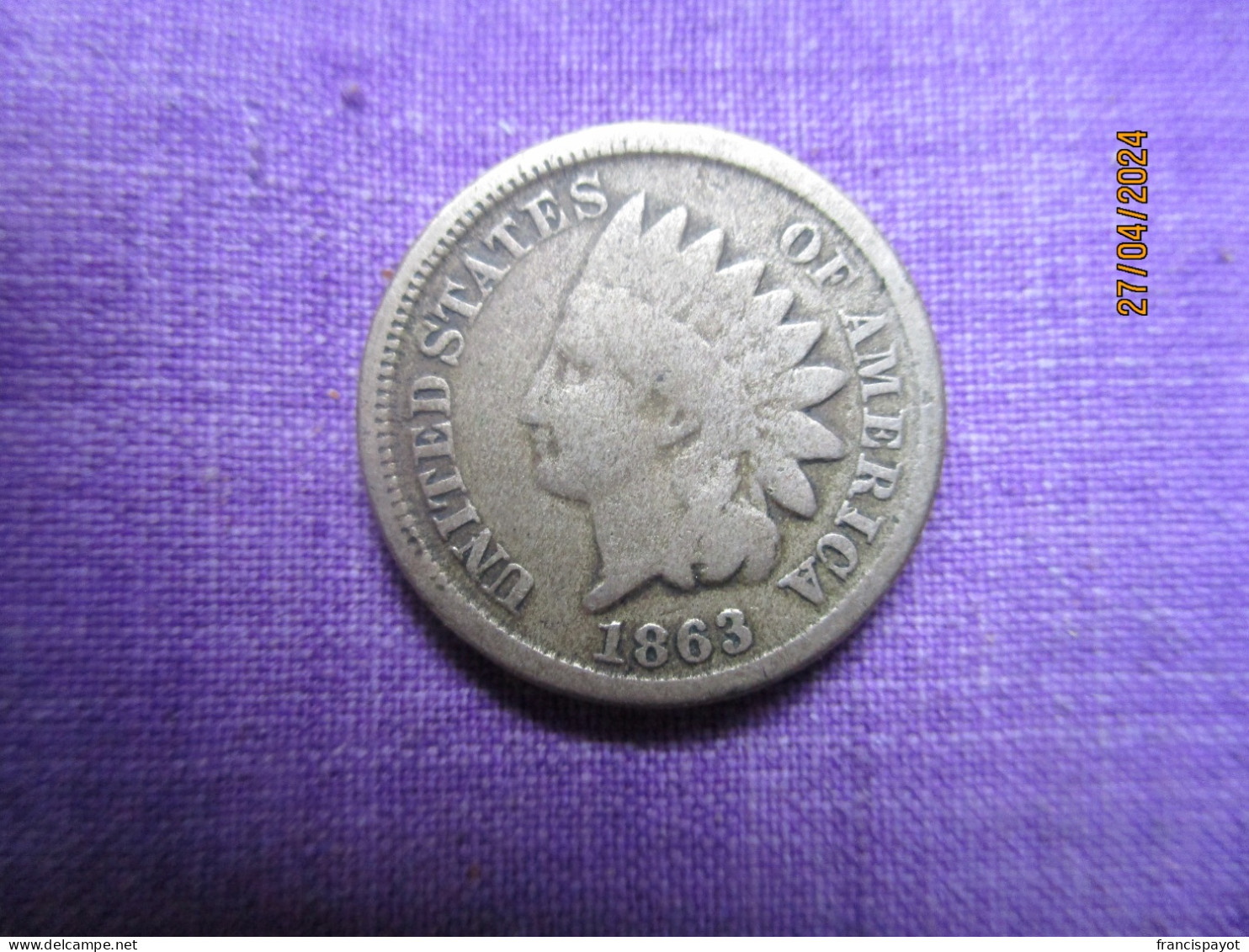 USA 1 Cent 1863 - 1859-1909: Indian Head