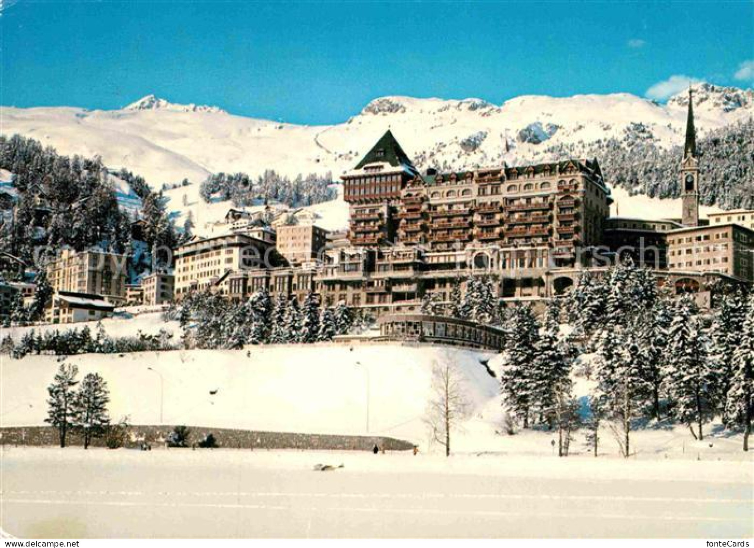 12851448 Moritz GR St Hotel Palace Piz Nair Corviglia Winter St Moritz - Other & Unclassified