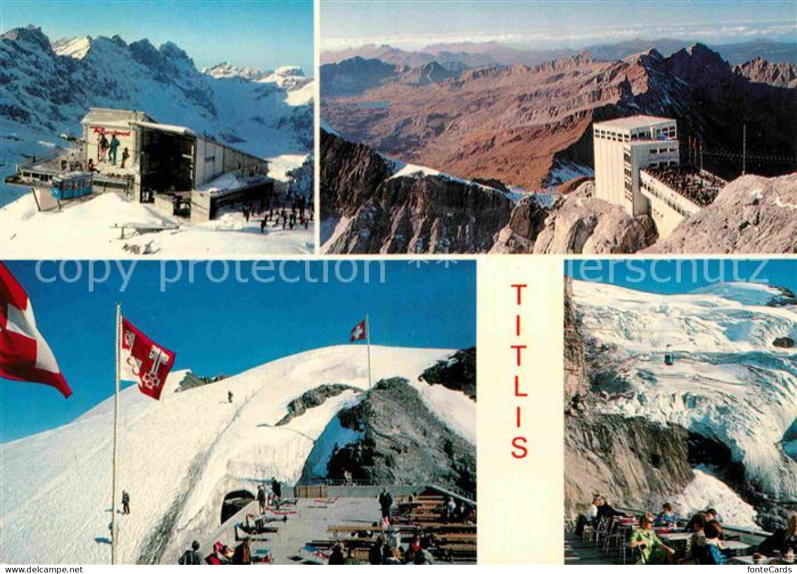 12850874 Titlis Engelberg Skigebiet Urner Alpen Berghotel Bergbahn Gebirgspanora - Other & Unclassified