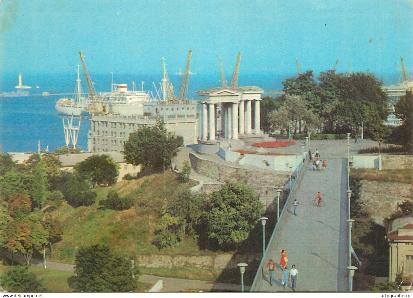 Navigation Sailing Vessels & Boats Themed Postcard Odessa Harbour Park - Veleros