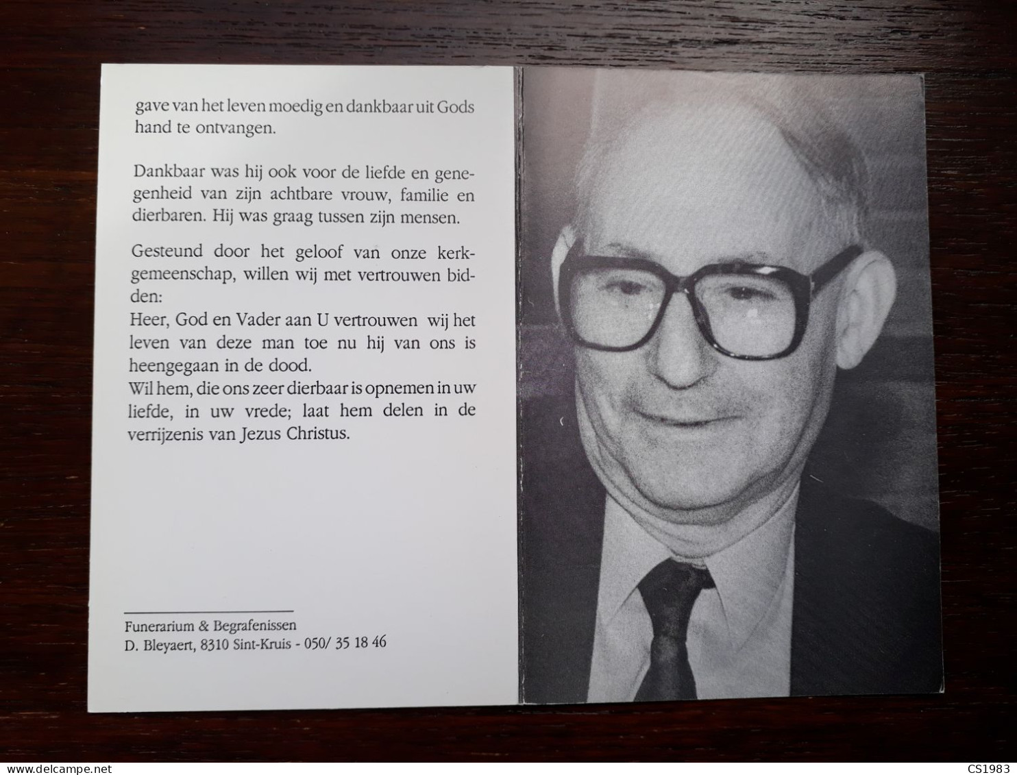 Georges Goethals ° Brugge 1924 + Brugge 1994 X Georgette Landuyt (Fam: Deruyter - Viane) - Obituary Notices