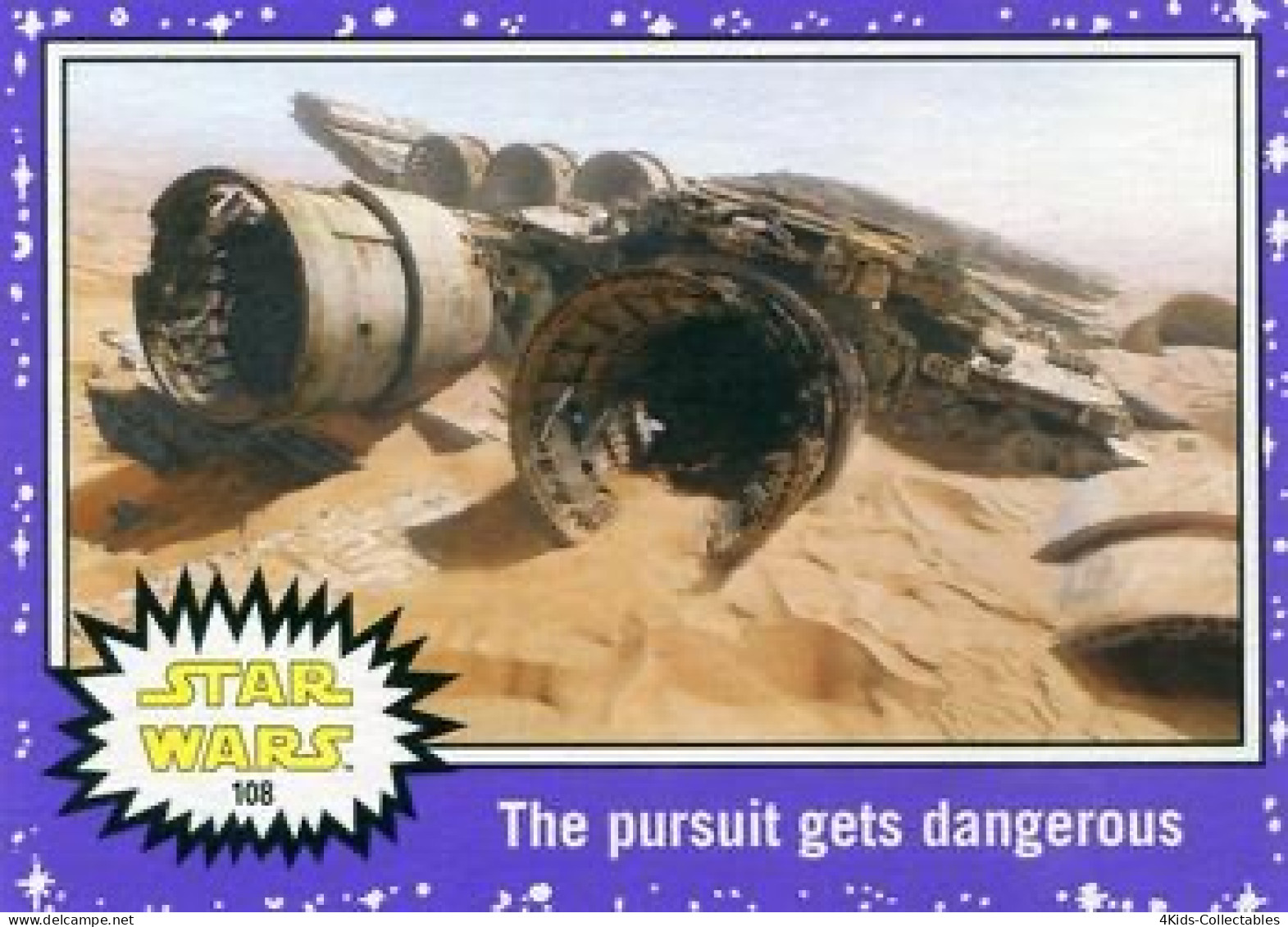 2015 Topps STAR WARS Journey To The Force Awakens "PURPLE Starfield" Parallel #108 - Star Wars