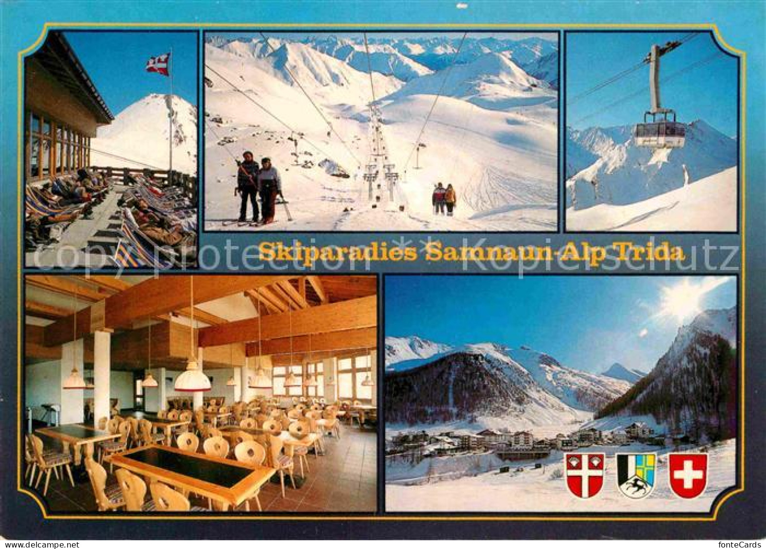 12847721 Samnaun Dorf Skiparadies Im Unterengadin Winterpanorama Alpen Samnaun D - Andere & Zonder Classificatie