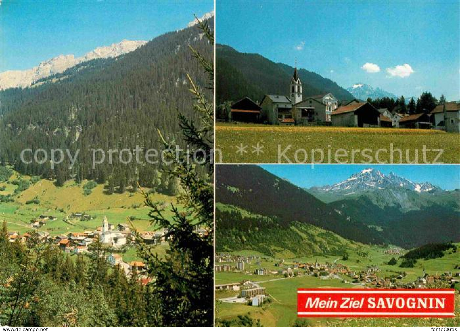 12847720 Cunter Tinizong Und Savognin Landschaftspanorama Alpen Cunter - Autres & Non Classés