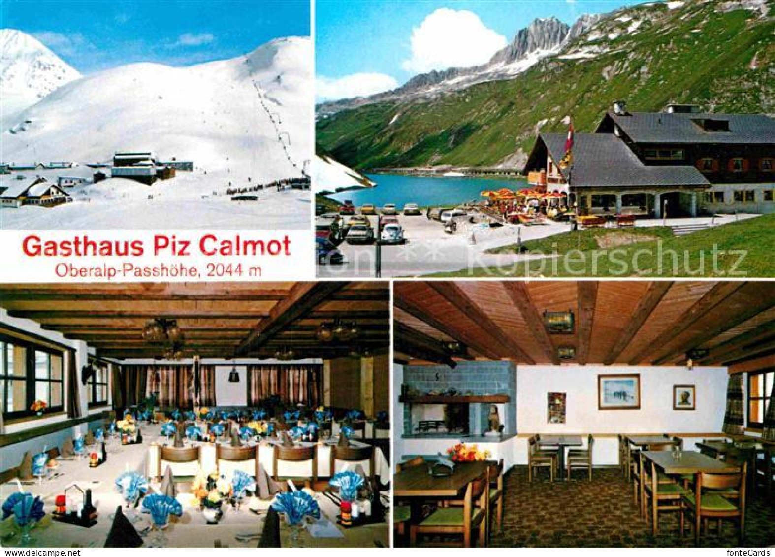 12845602 Oberalppass Gasthaus Piz Calmot   - Autres & Non Classés