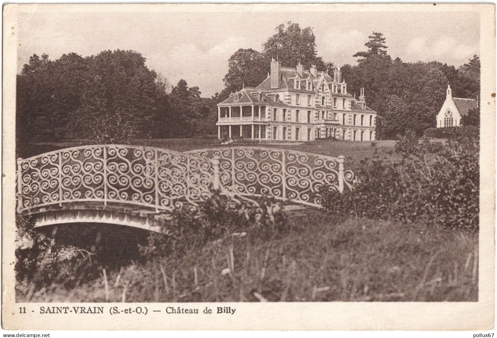 CPA DE SAINT-VRAIN  (ESSONNE)  CHÂTEAU DE BILLY - Saint Vrain