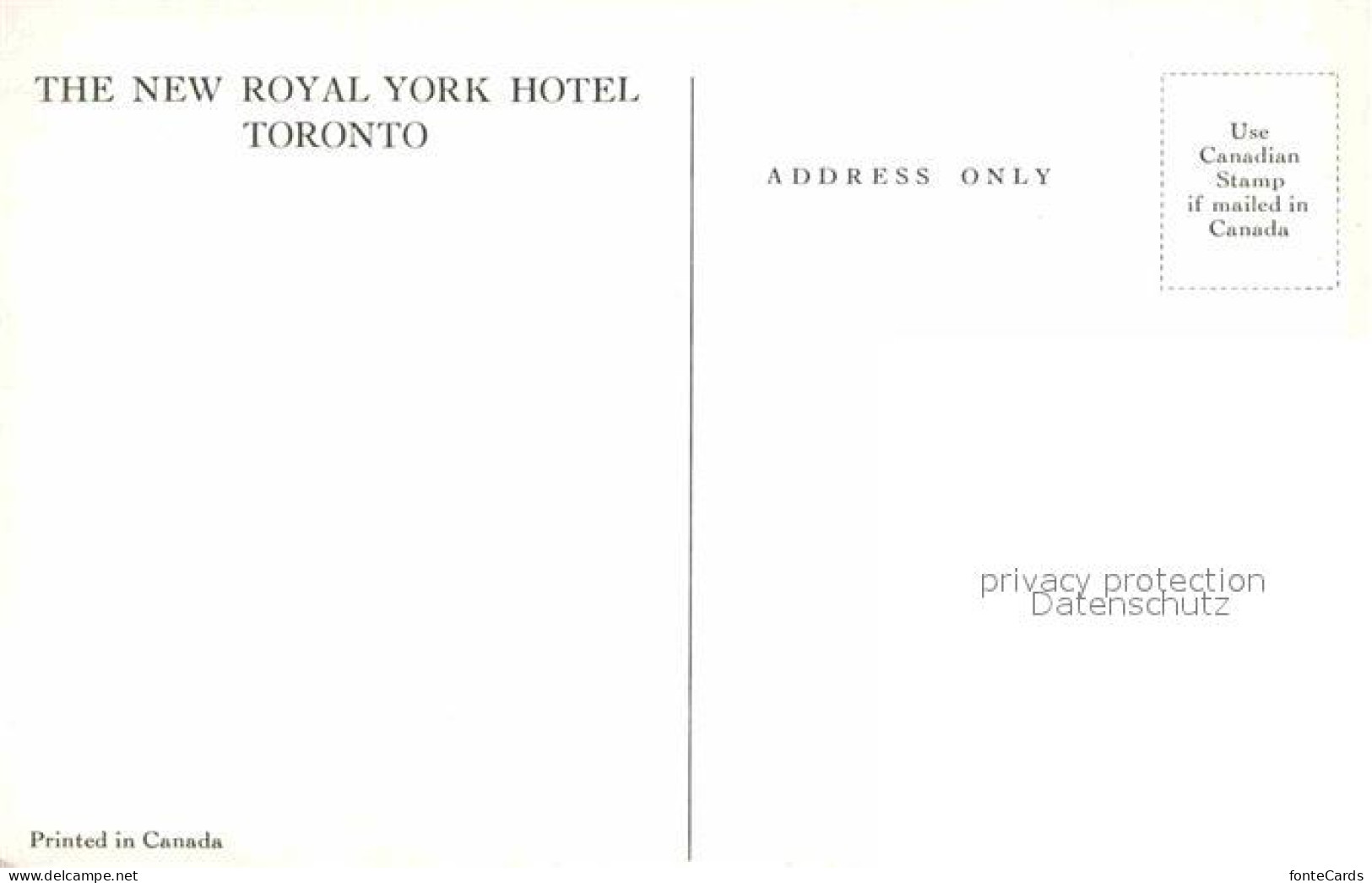12844056 Toronto Canada Royal York Hotel  Ontario - Unclassified
