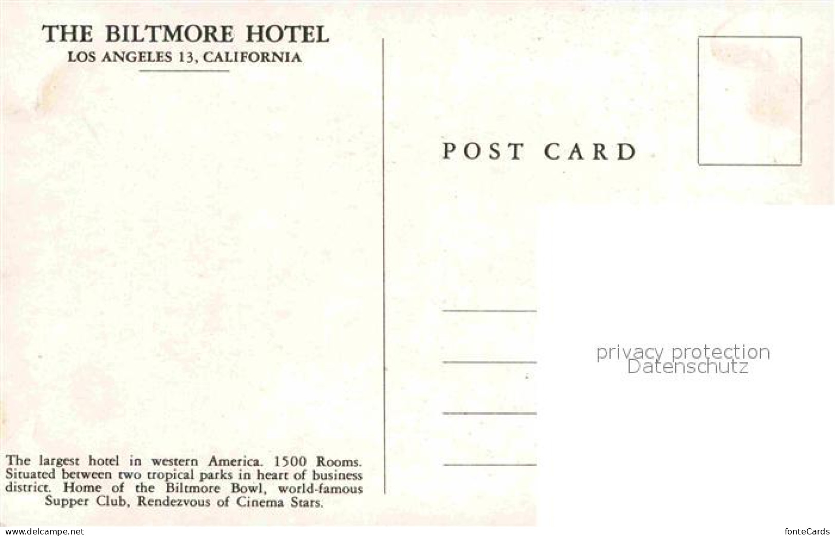 12844045 Los_Angeles_California The Biltmore Hotel - Autres & Non Classés